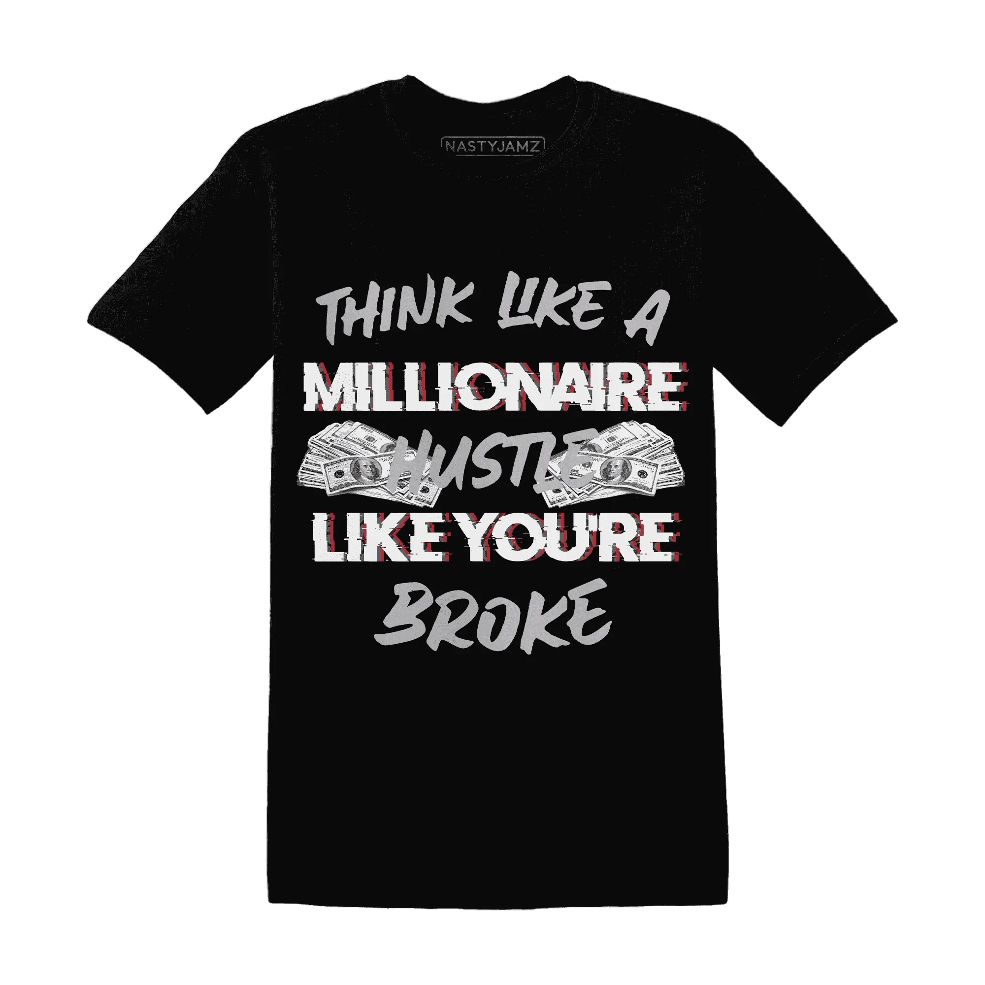 Cement-Grey-3s-T-Shirt-Match-Hustle-Millionaire