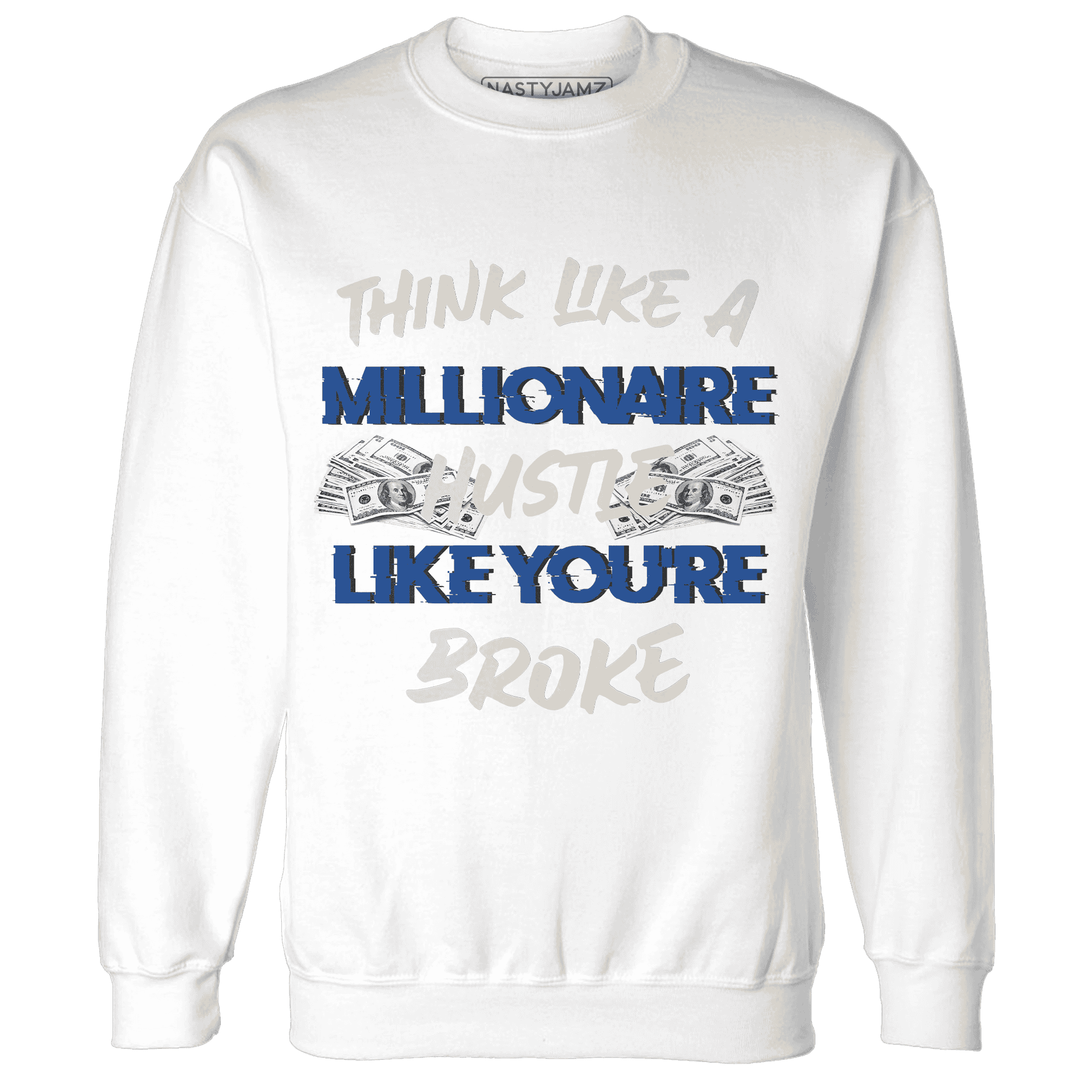 Quaiii 54 3s Sweatshirt Match Hustle Millionaire - NastyJamz