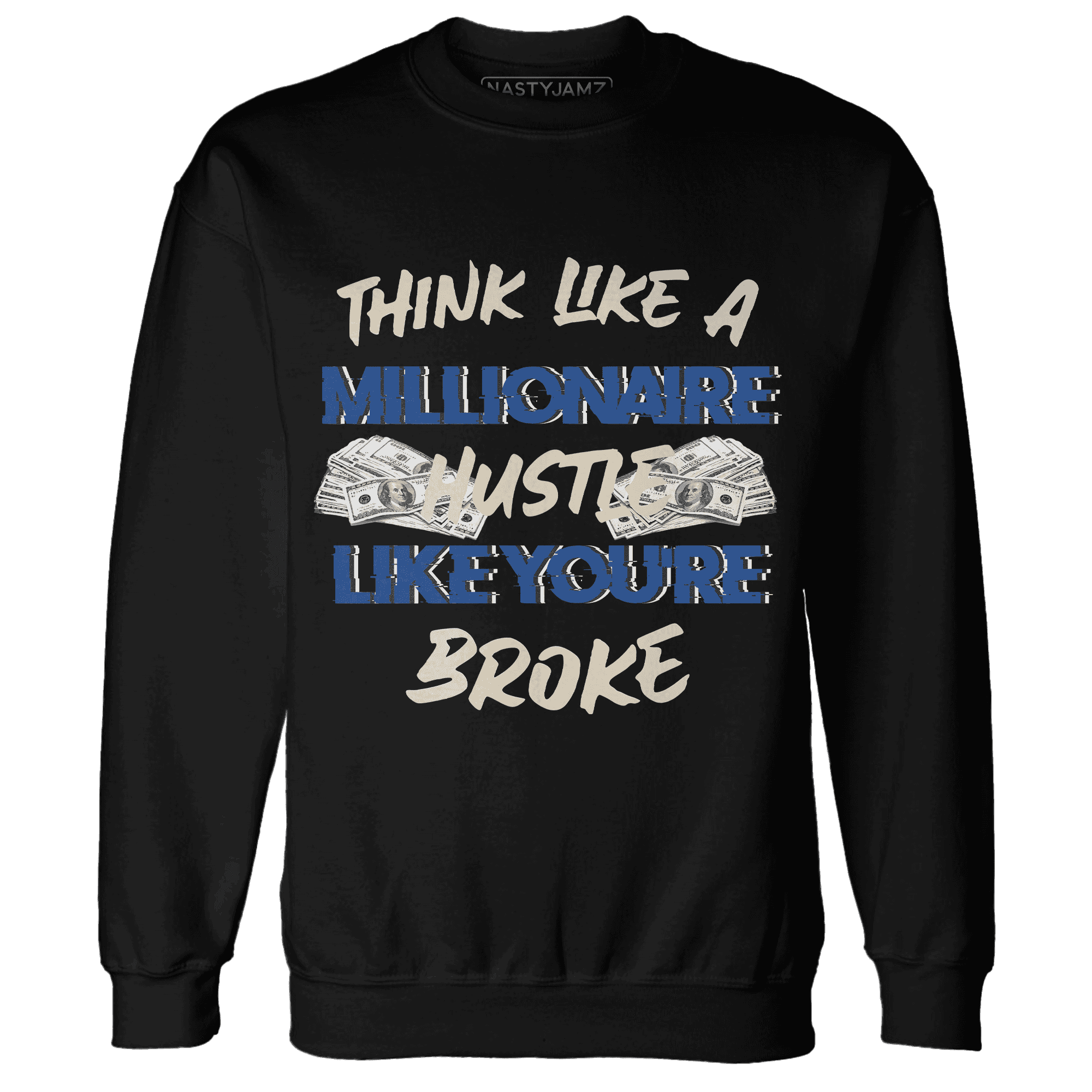 Quaiii 54 3s Sweatshirt Match Hustle Millionaire - NastyJamz