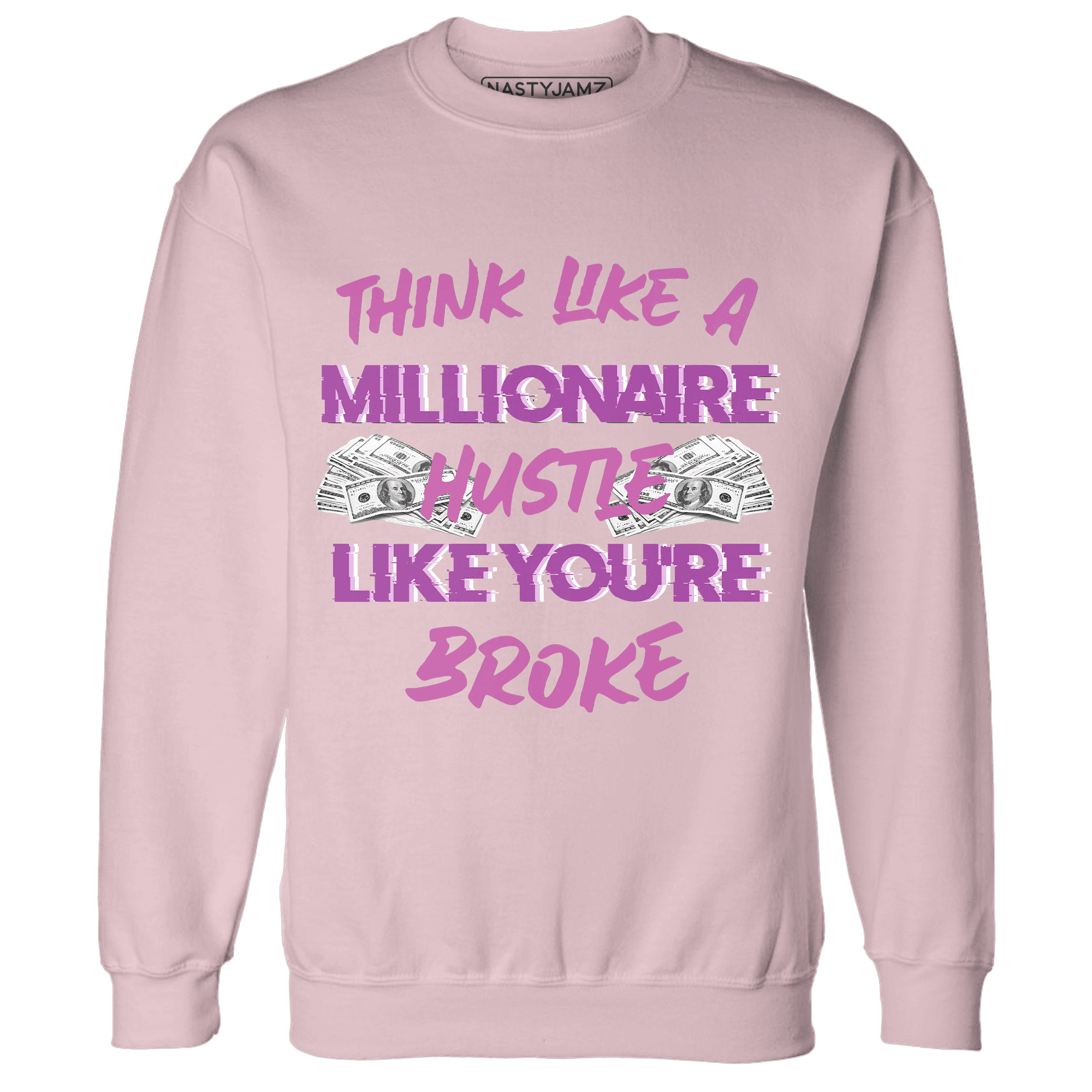 GS Hyper Violet 4s Sweatshirt Match Hustle Millionaire - NastyJamz