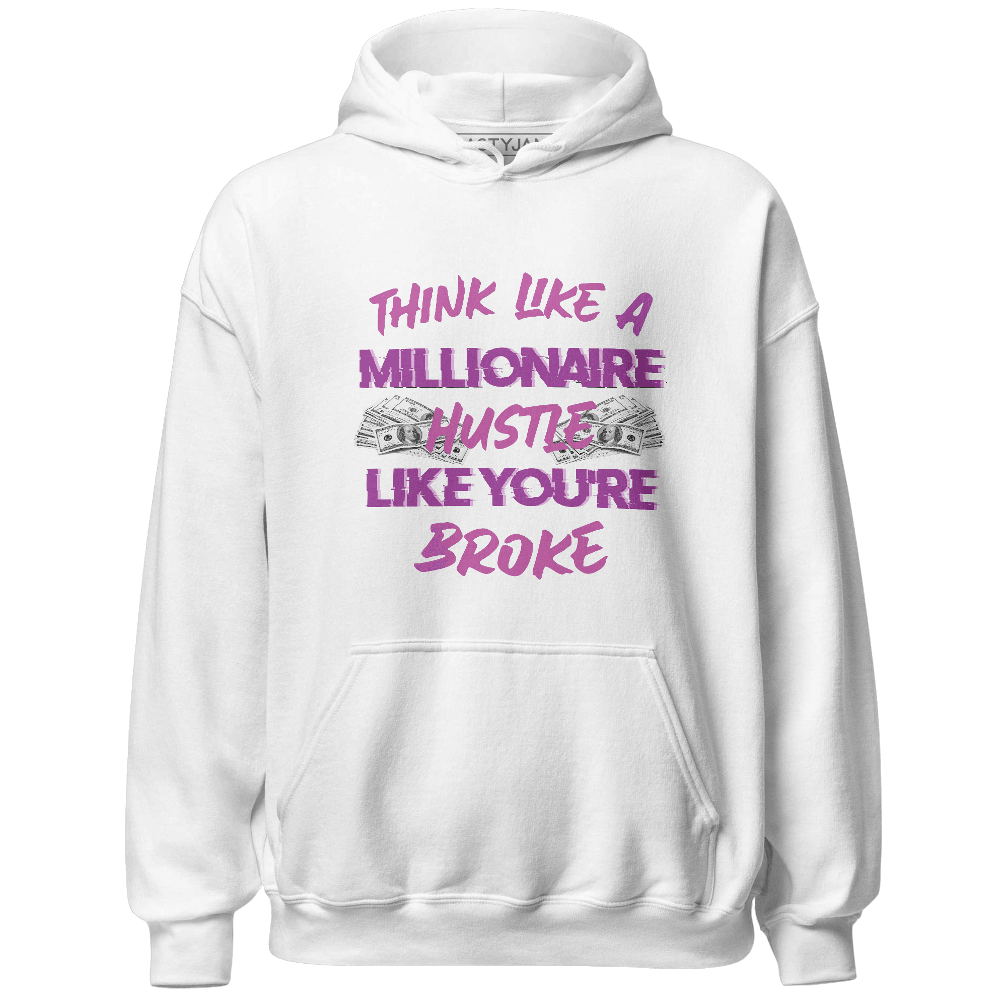 GS Hyper Violet 4s Hoodie Match Hustle Millionaire - NastyJamz