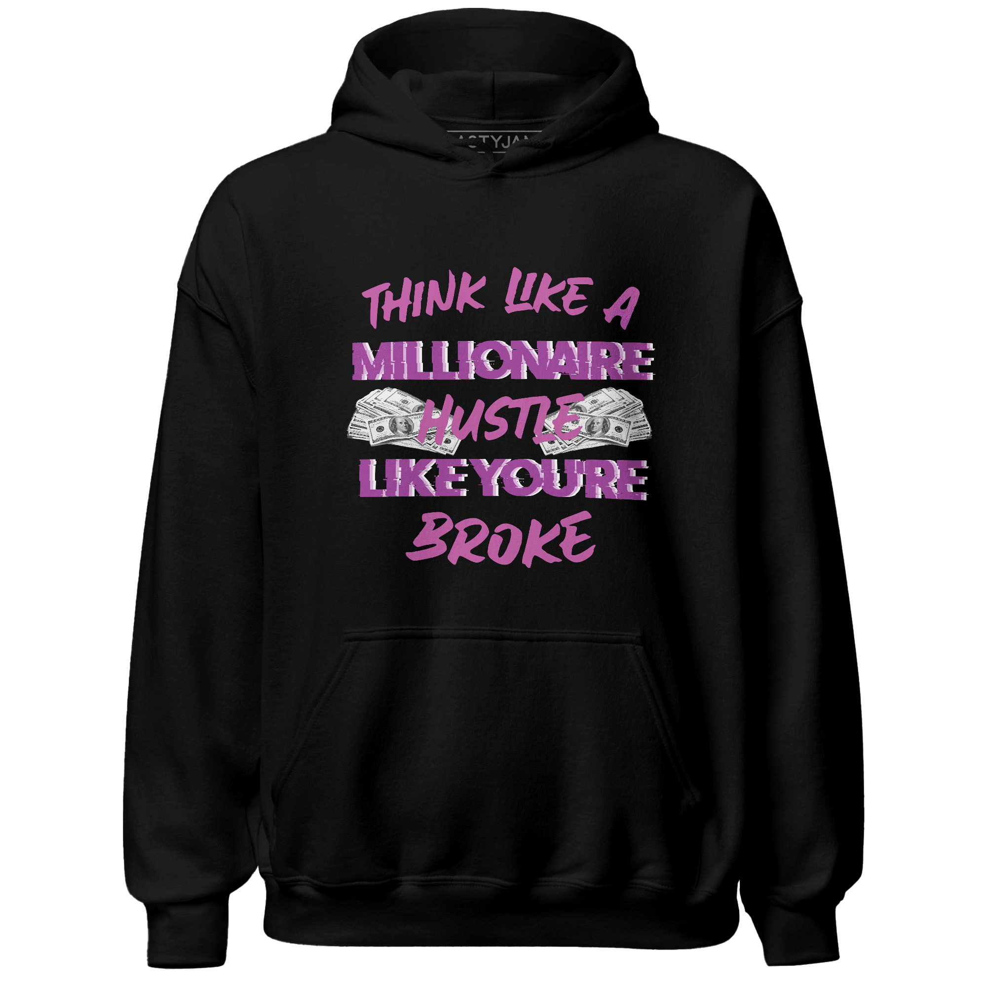 GS Hyper Violet 4s Hoodie Match Hustle Millionaire - NastyJamz