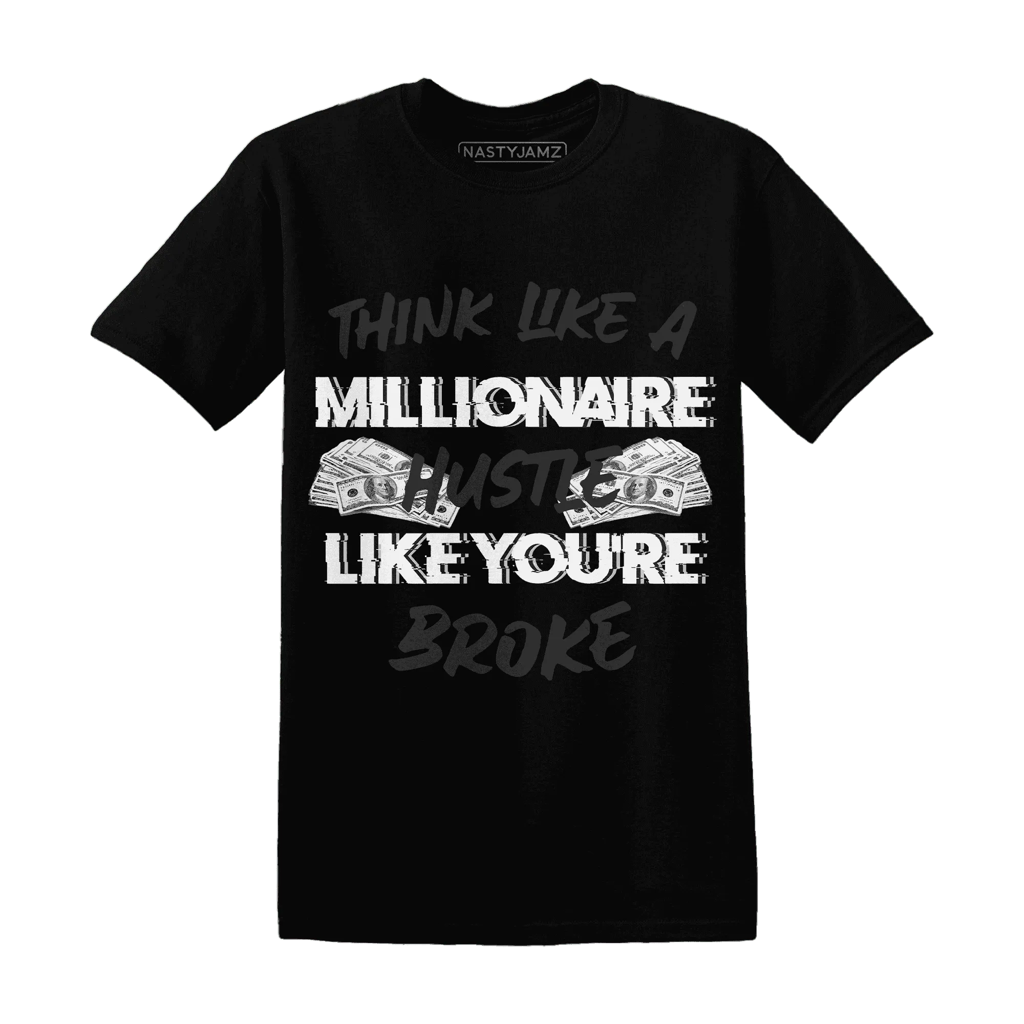 White-Thunder-4s-T-Shirt-Match-Hustle-Millionaire