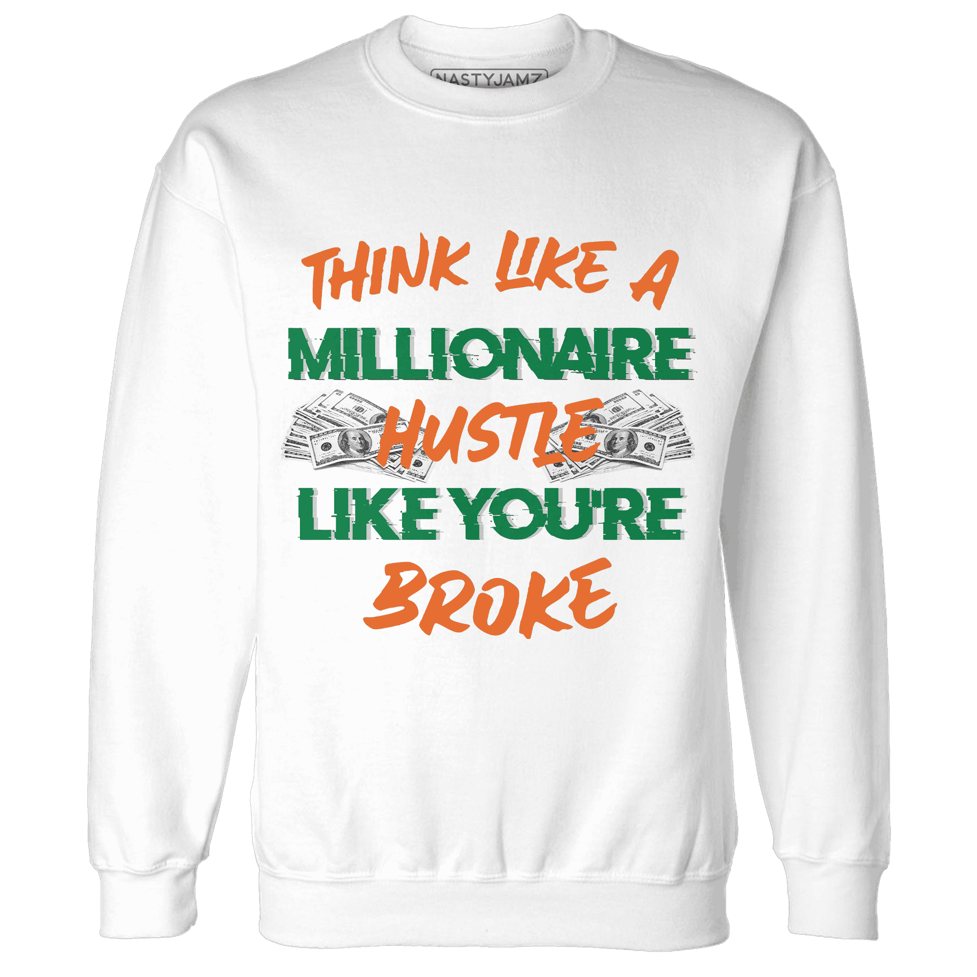 MAM Hurricanes 5s Sweatshirt Match Hustle Millionaire - NastyJamz
