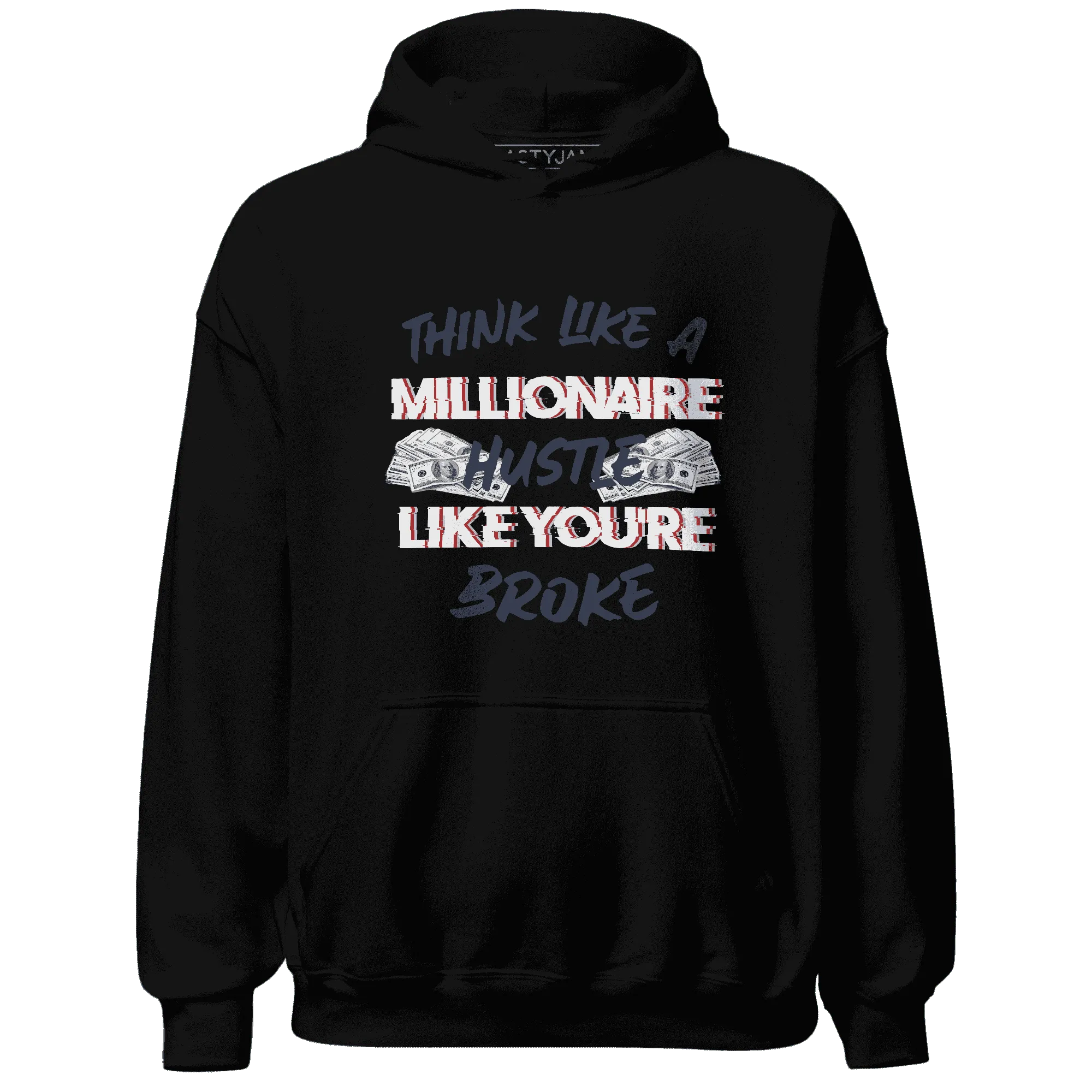 White-Navy-6s-Hoodie-Match-Hustle-Millionaire
