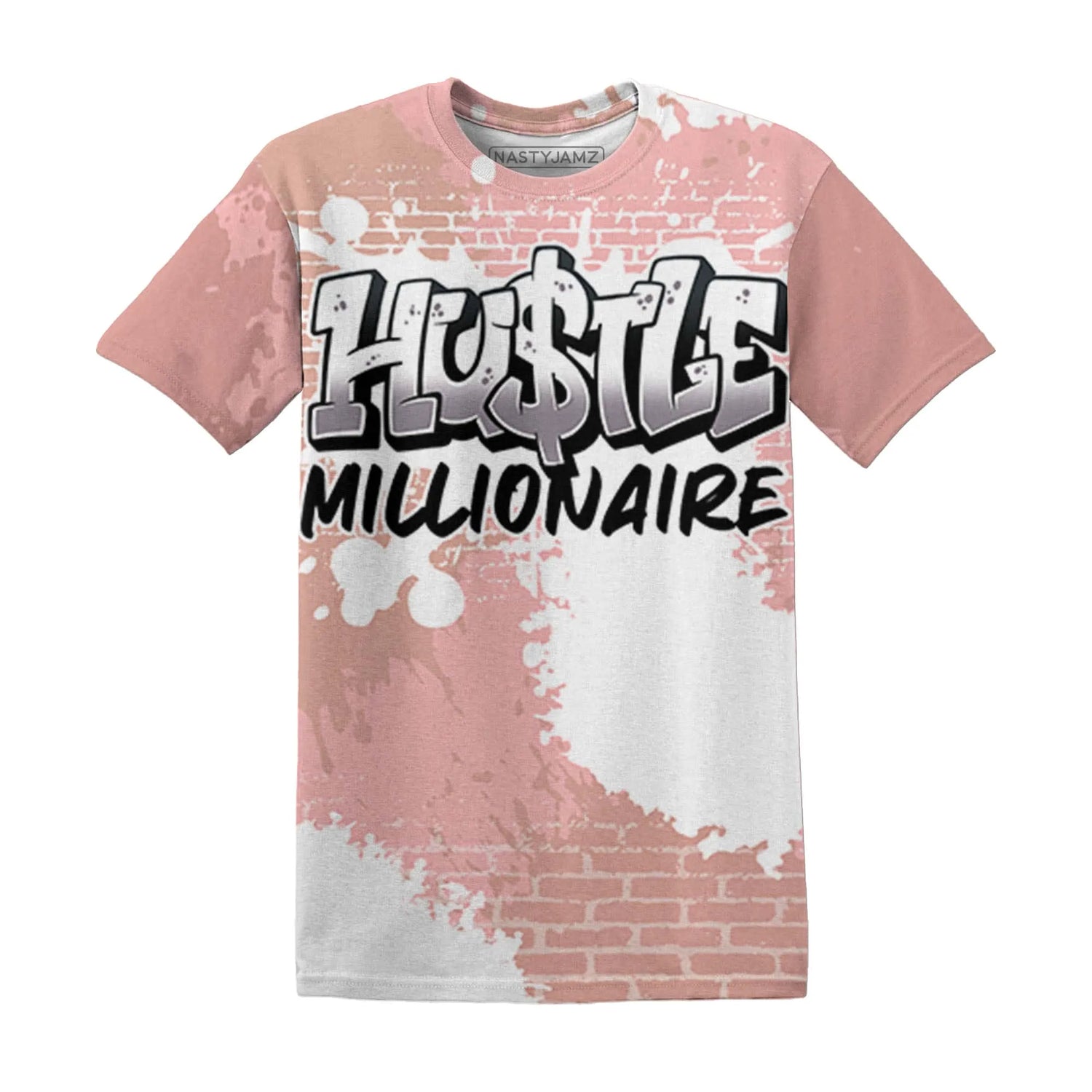 Low-Legend-Pink-11s-T-Shirt-Match-Hustle-Millionaire-3D