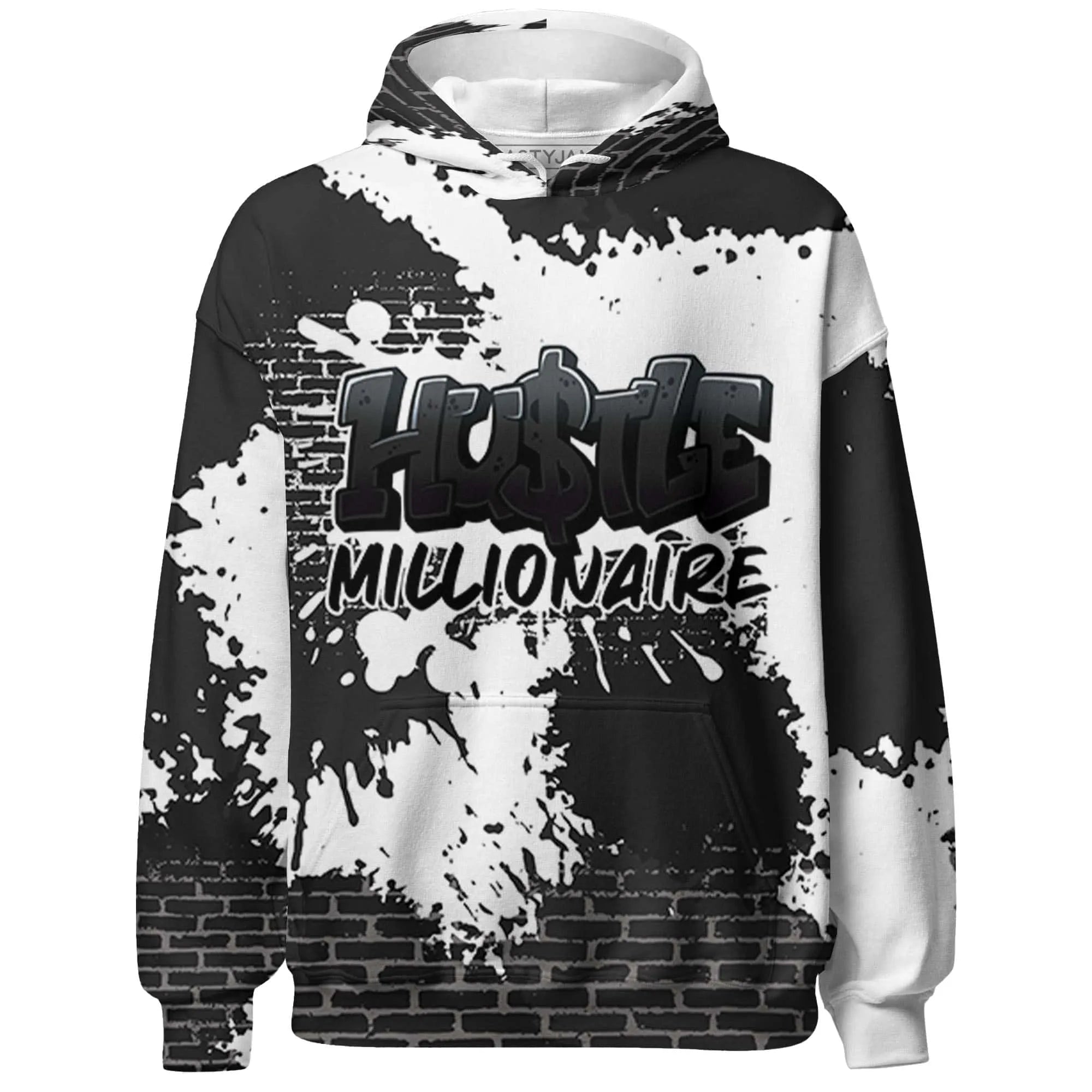 White-Thunder-4s-Hoodie-Match-Hustle-Millionaire-3D