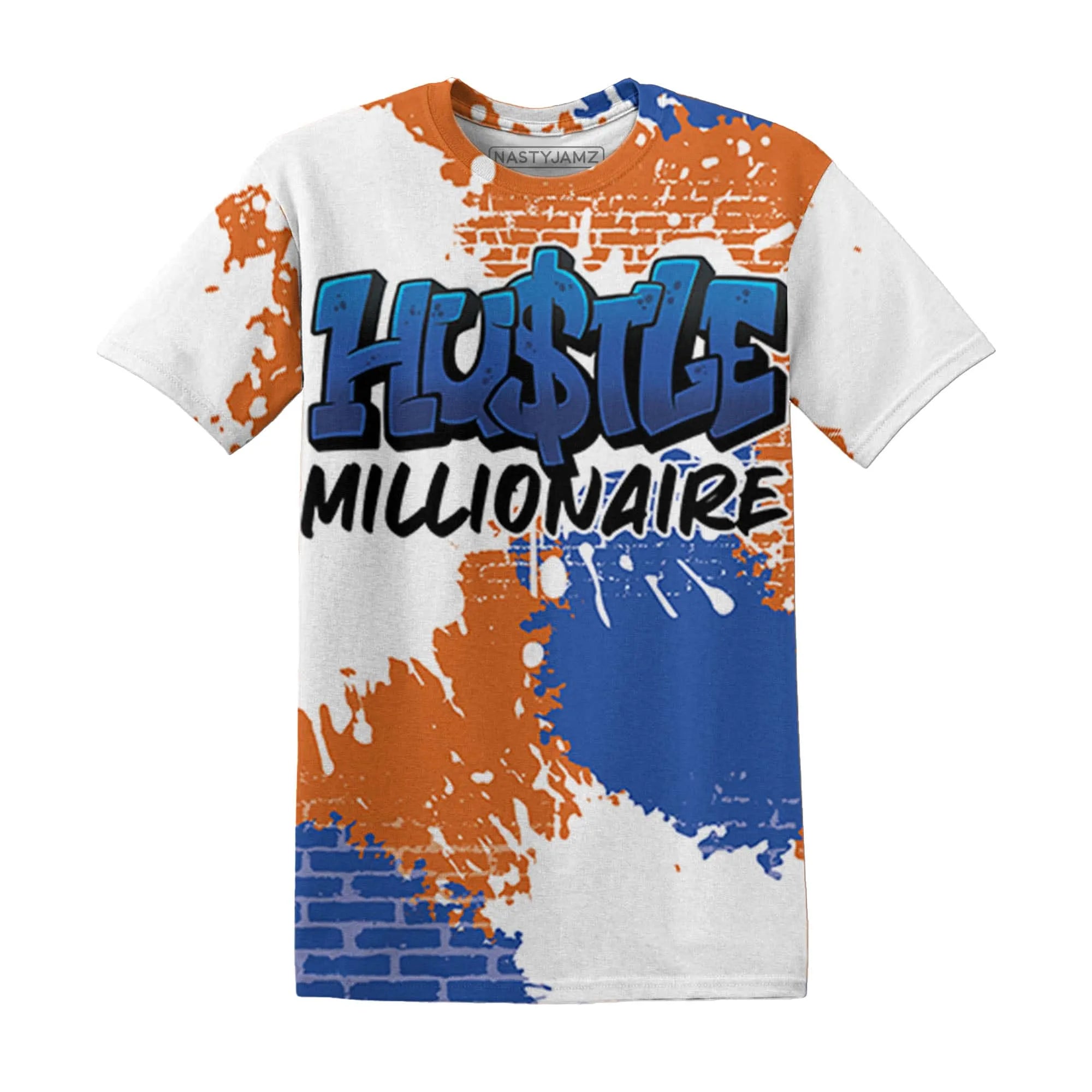 Dunk-Low-Knicks-T-Shirt-Match-Hustle-Millionaire-3D
