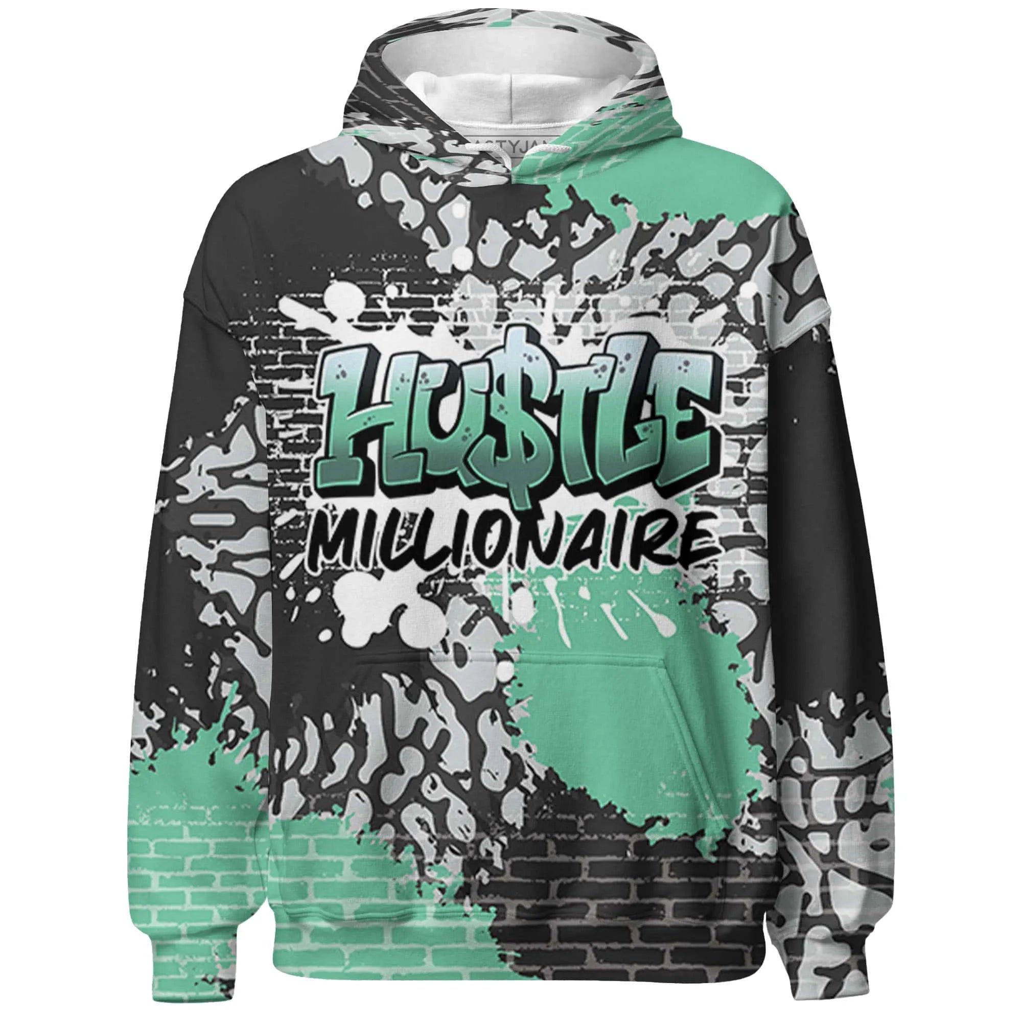 Green-Glow-3s-Hoodie-Match-Hustle-Millionaire-3D