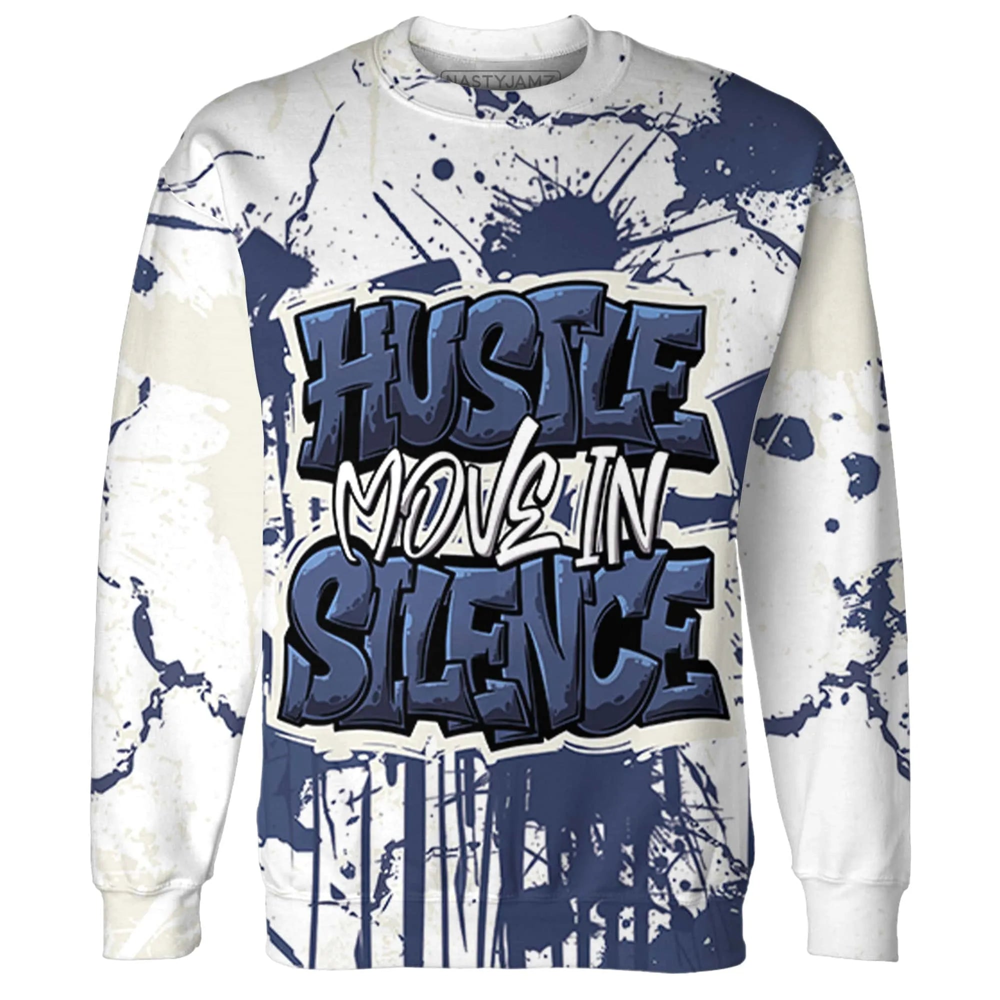 Low-Diffused-Blue-11s-Sweatshirt-Match-Hustle-Move-In-Silence-3D