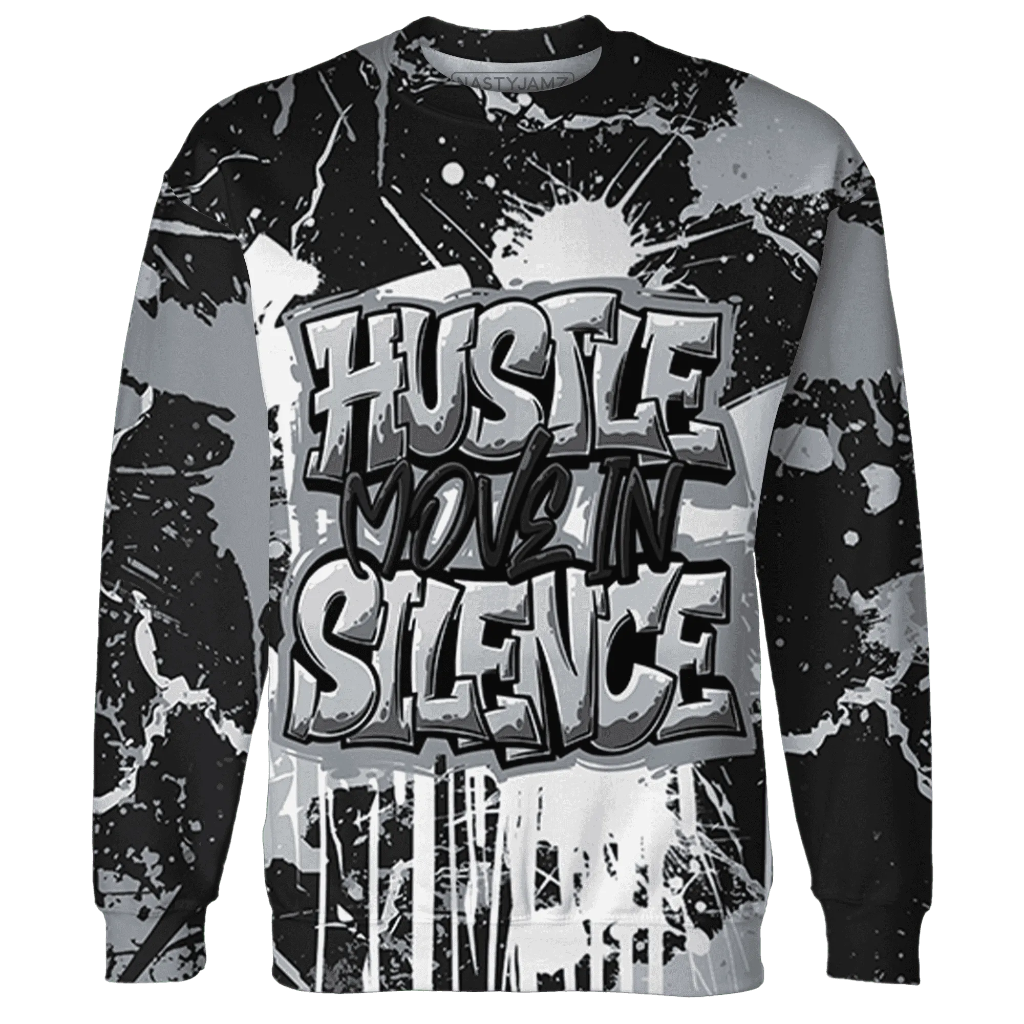 Wolf-Grey-12s-Sweatshirt-Match-Hustle-Move-In-Silence-3D