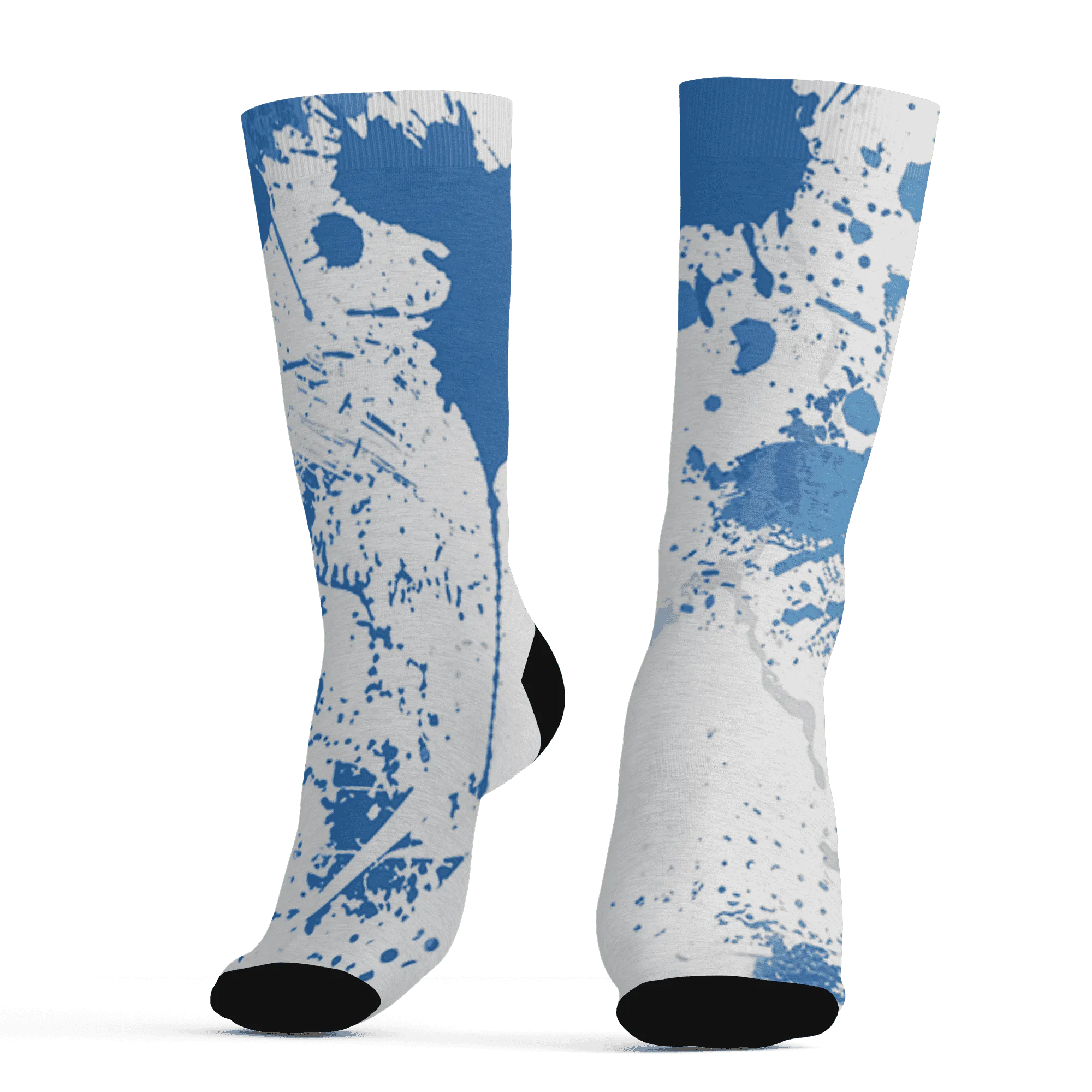 Carolina-Blue-Univercitii-17s-Socks-Match-Hustle-Move-In-Silence-3D