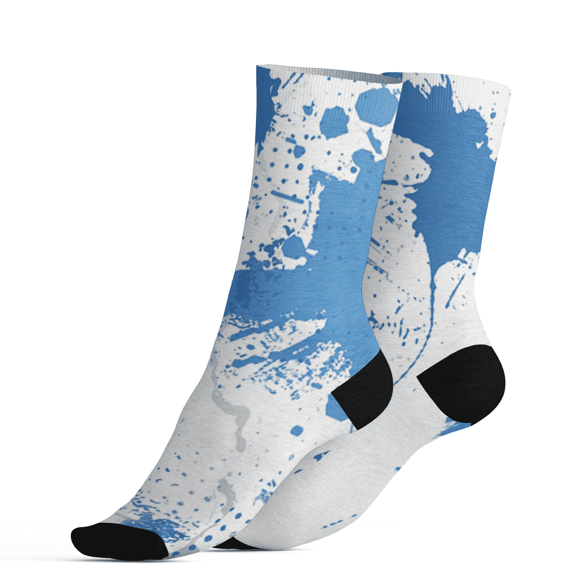 Carolina-Blue-Univercitii-17s-Socks-Match-Hustle-Move-In-Silence-3D