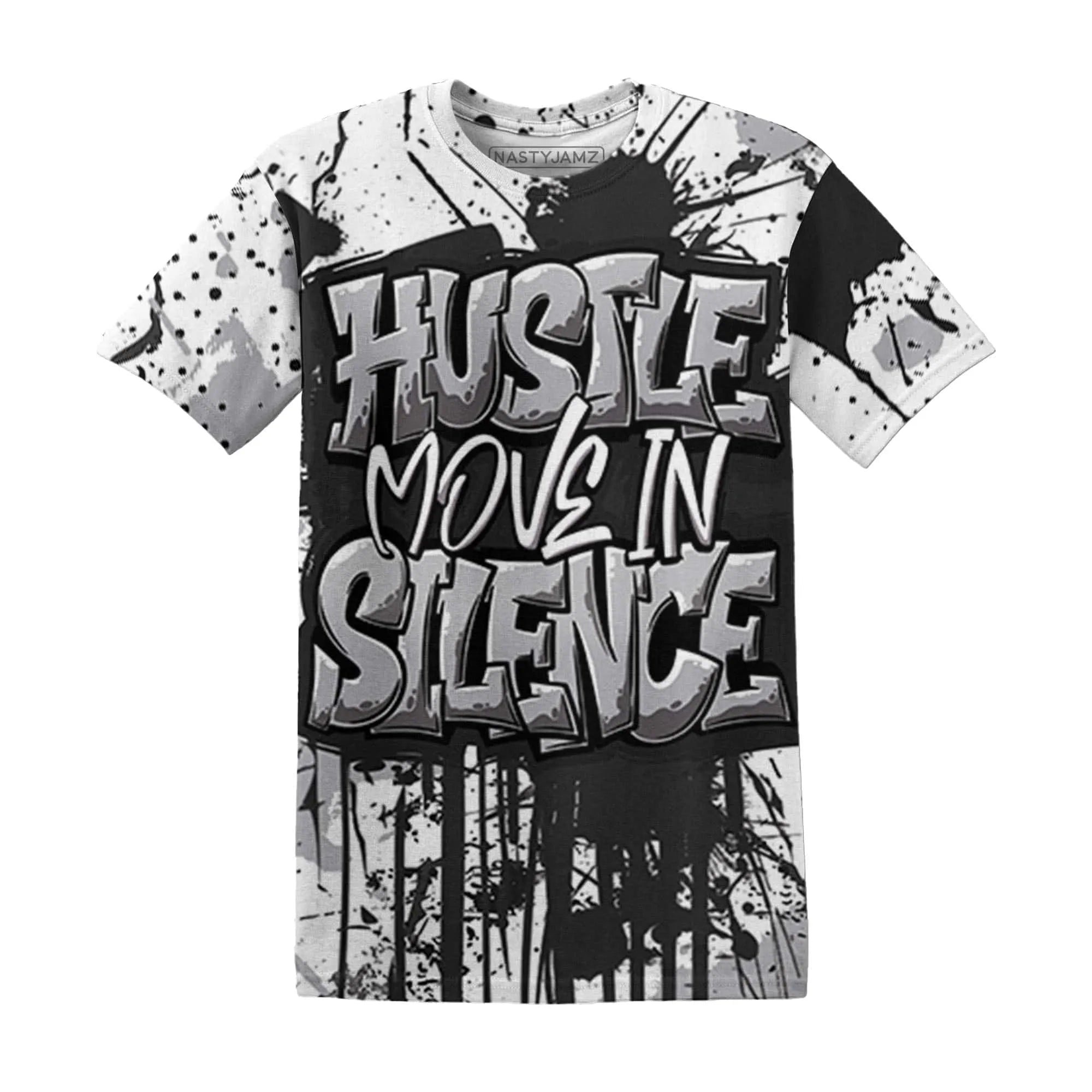 Wolf-Grey-1s-T-Shirt-Match-Hustle-Move-In-Silence-3D