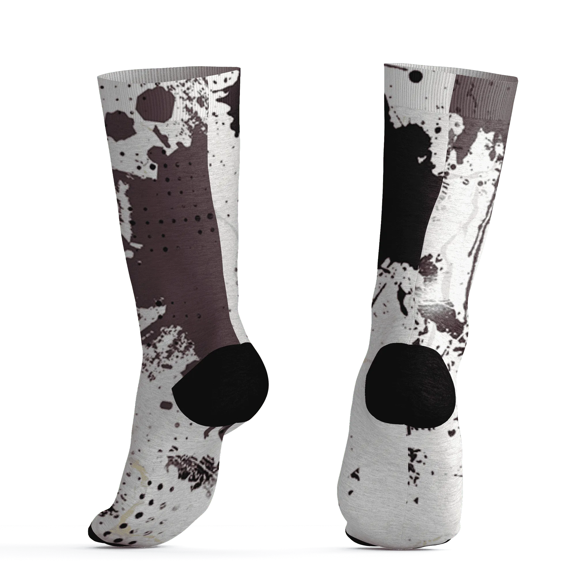 Burgundy-Crush-3s-Socks-Match-Hustle-Move-In-Silence-3D