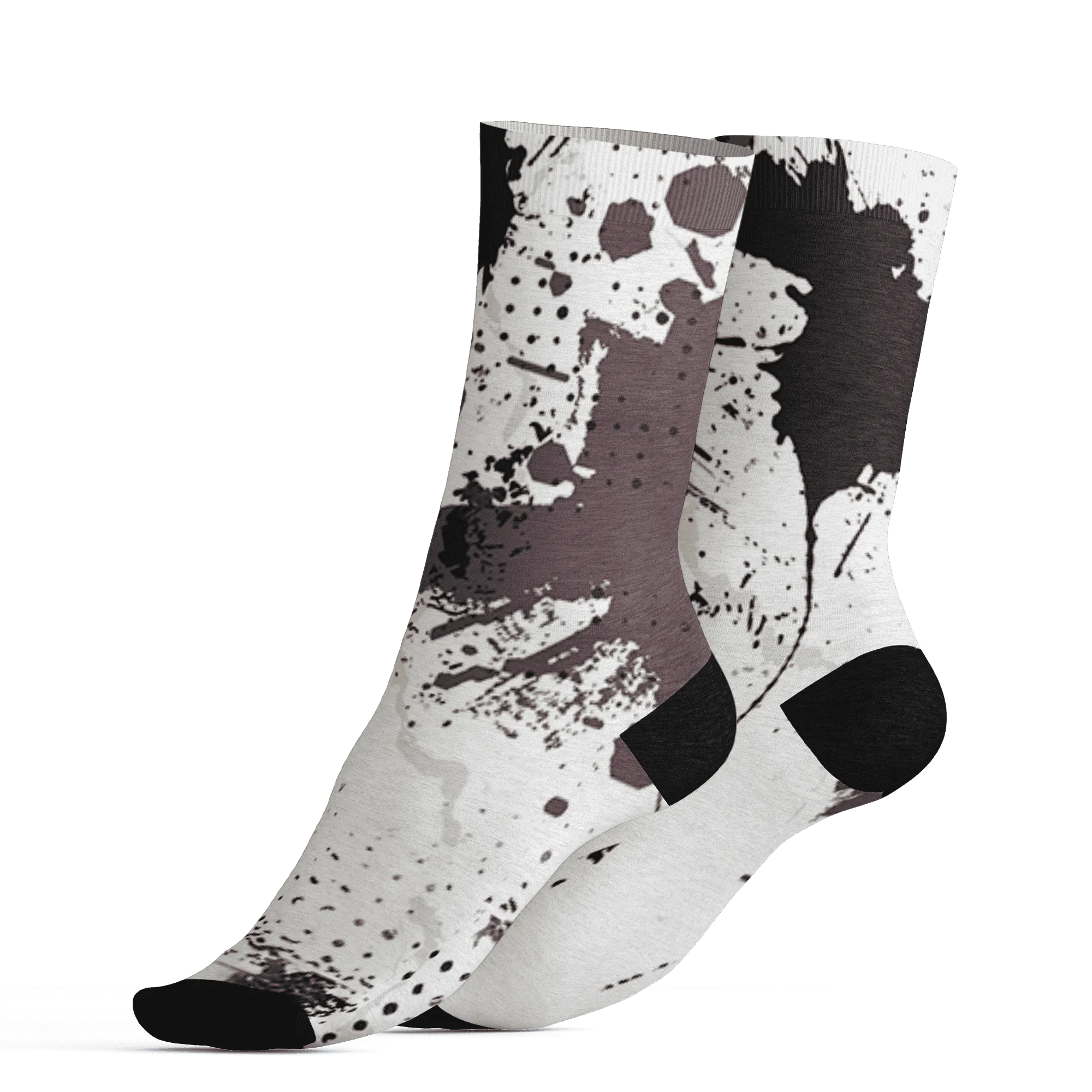 Burgundy-Crush-3s-Socks-Match-Hustle-Move-In-Silence-3D