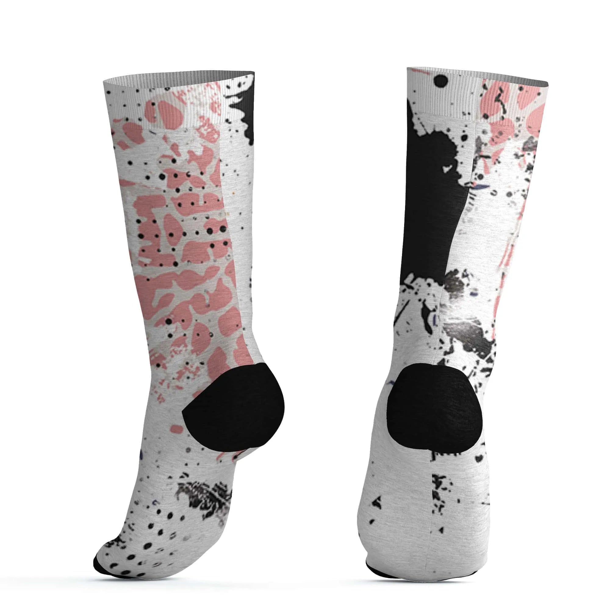 Red-Stardust-3s-Socks-Match-Hustle-Move-In-Silence-3D