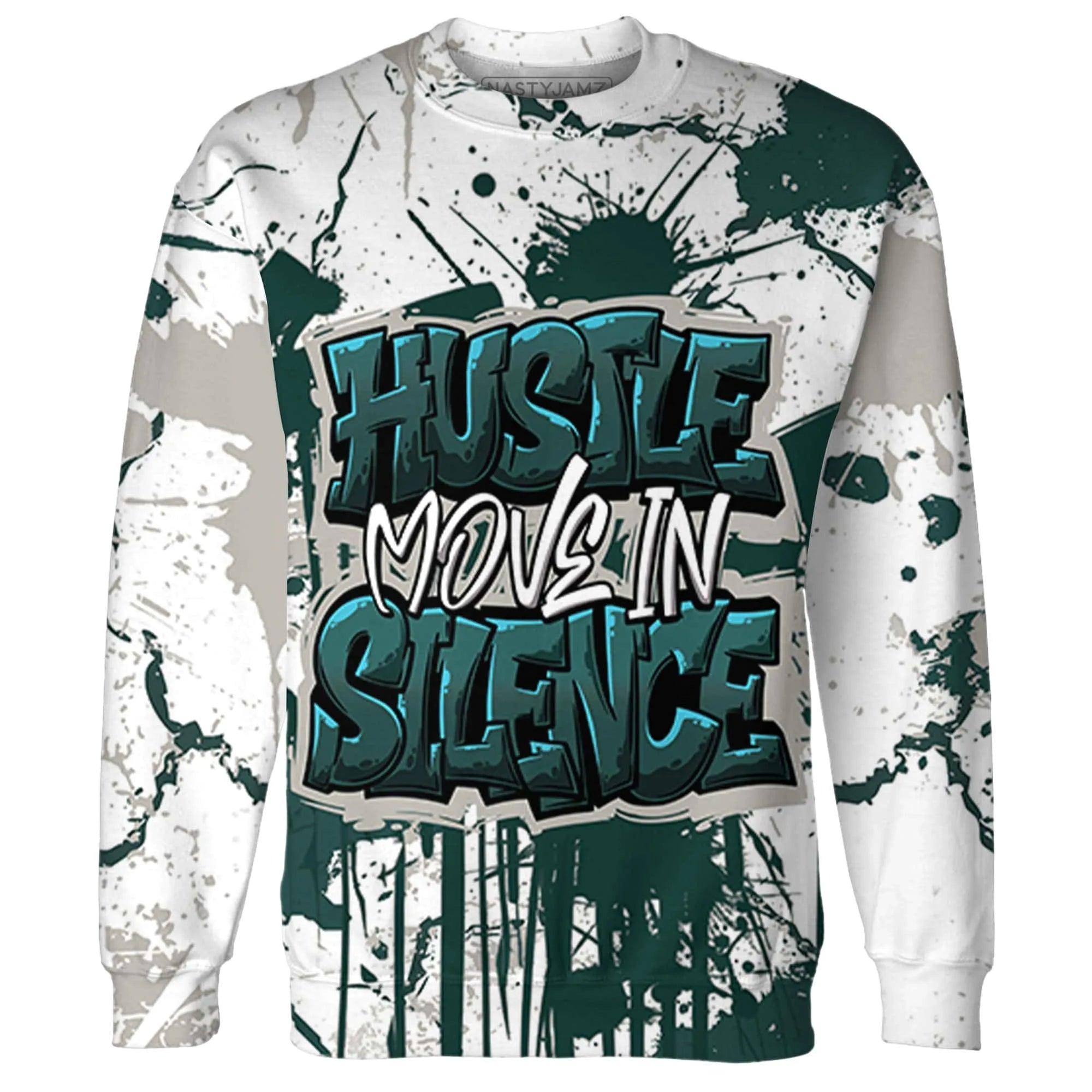 Oxidized-Green-4s-Sweatshirt-Match-Hustle-Move-In-Silence-3D