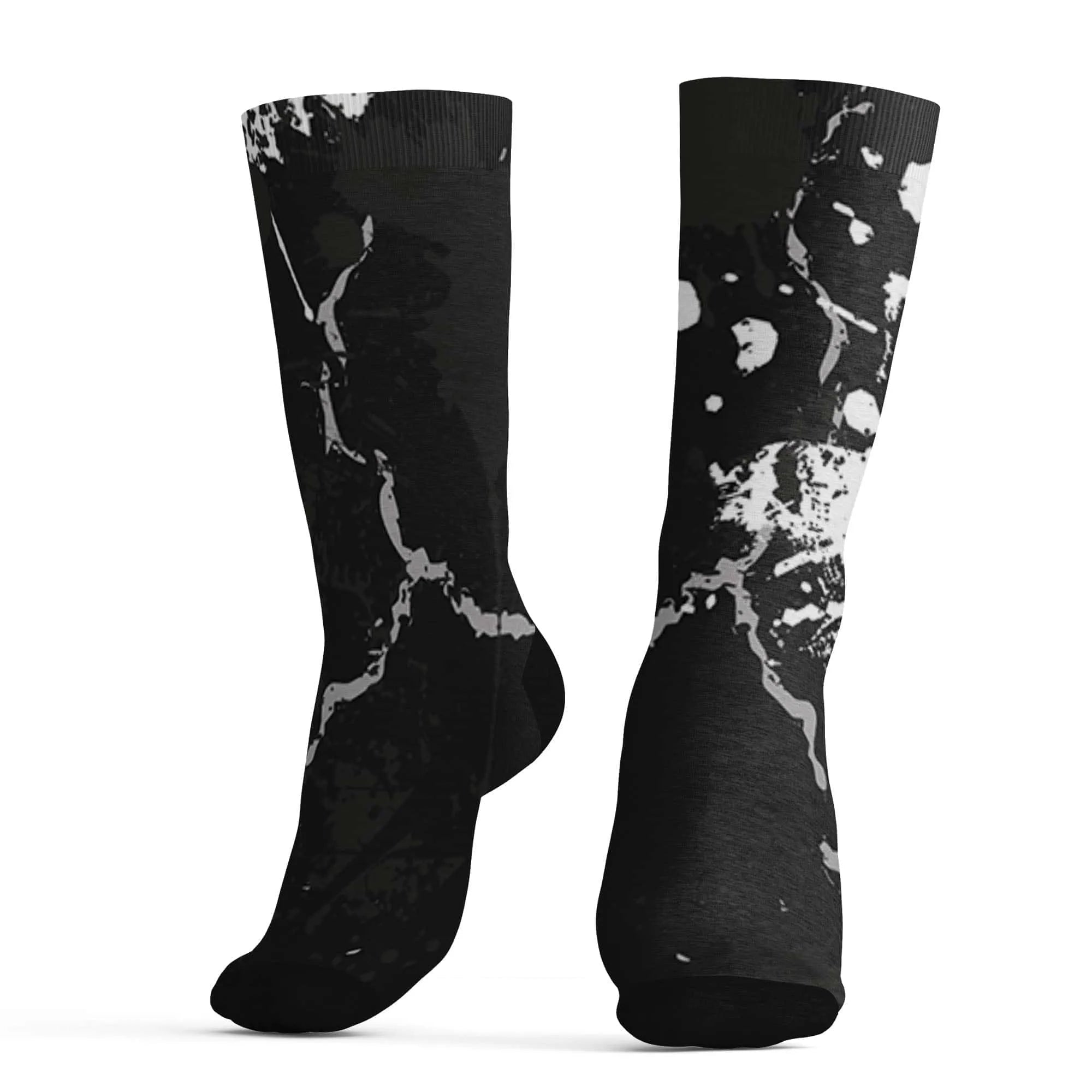 White-Thunder-4s-Socks-Match-Hustle-Move-In-Silence-3D