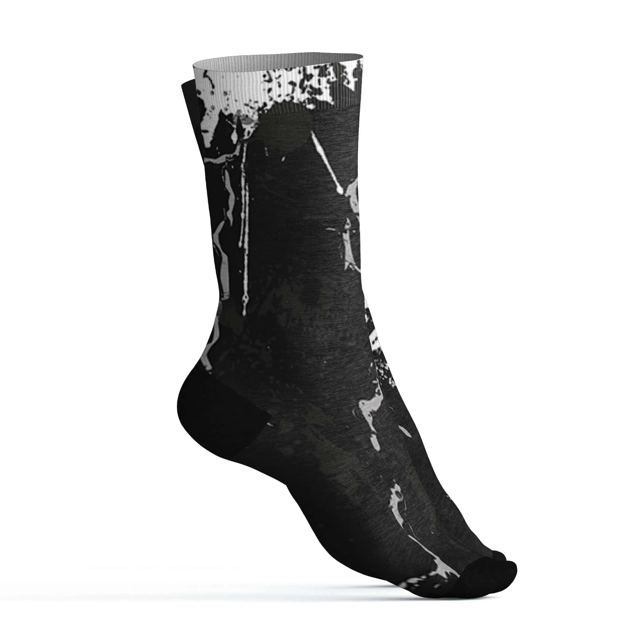 White-Thunder-4s-Socks-Match-Hustle-Move-In-Silence-3D