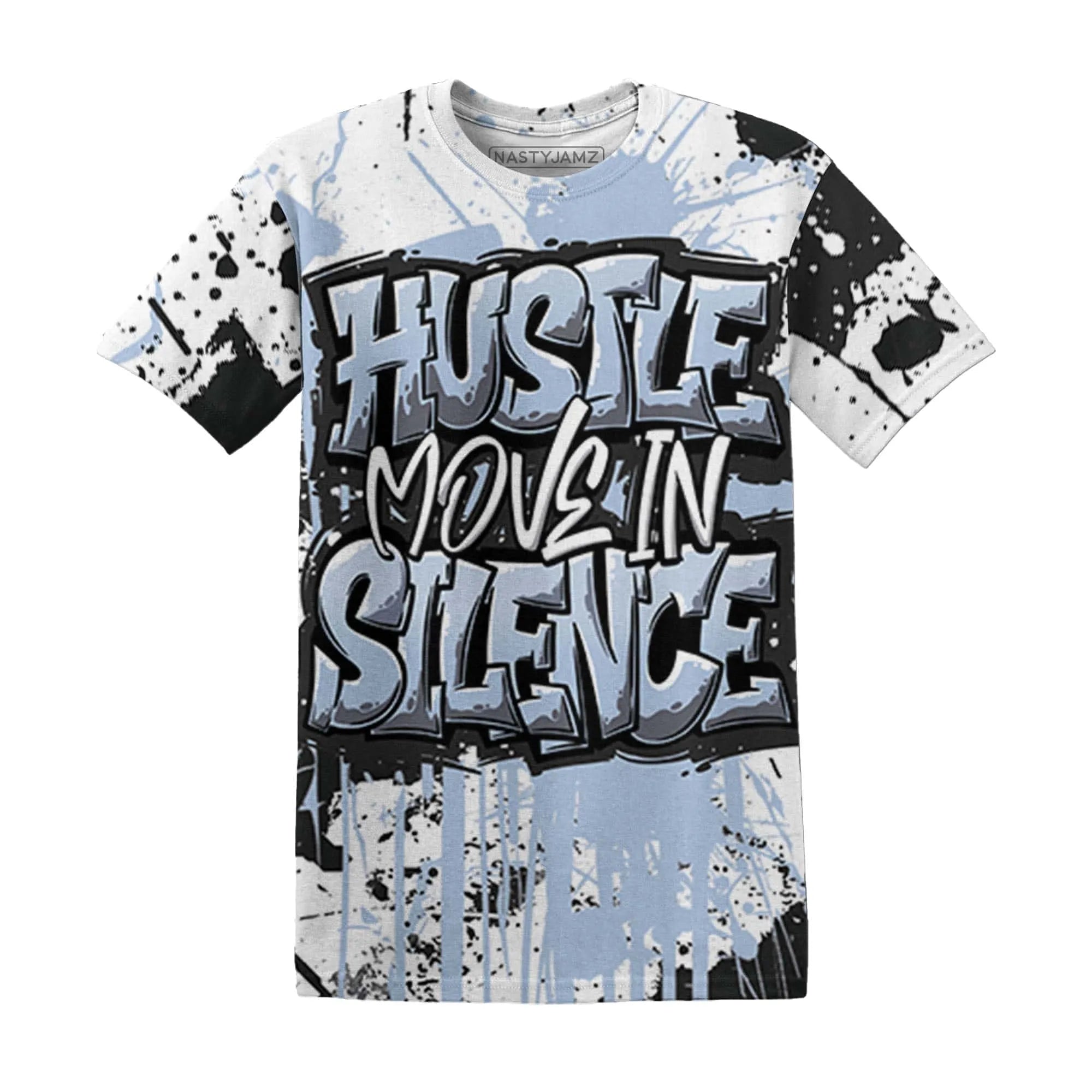 Reverse-Oreo-6s-T-Shirt-Match-Hustle-Move-In-Silence-3D