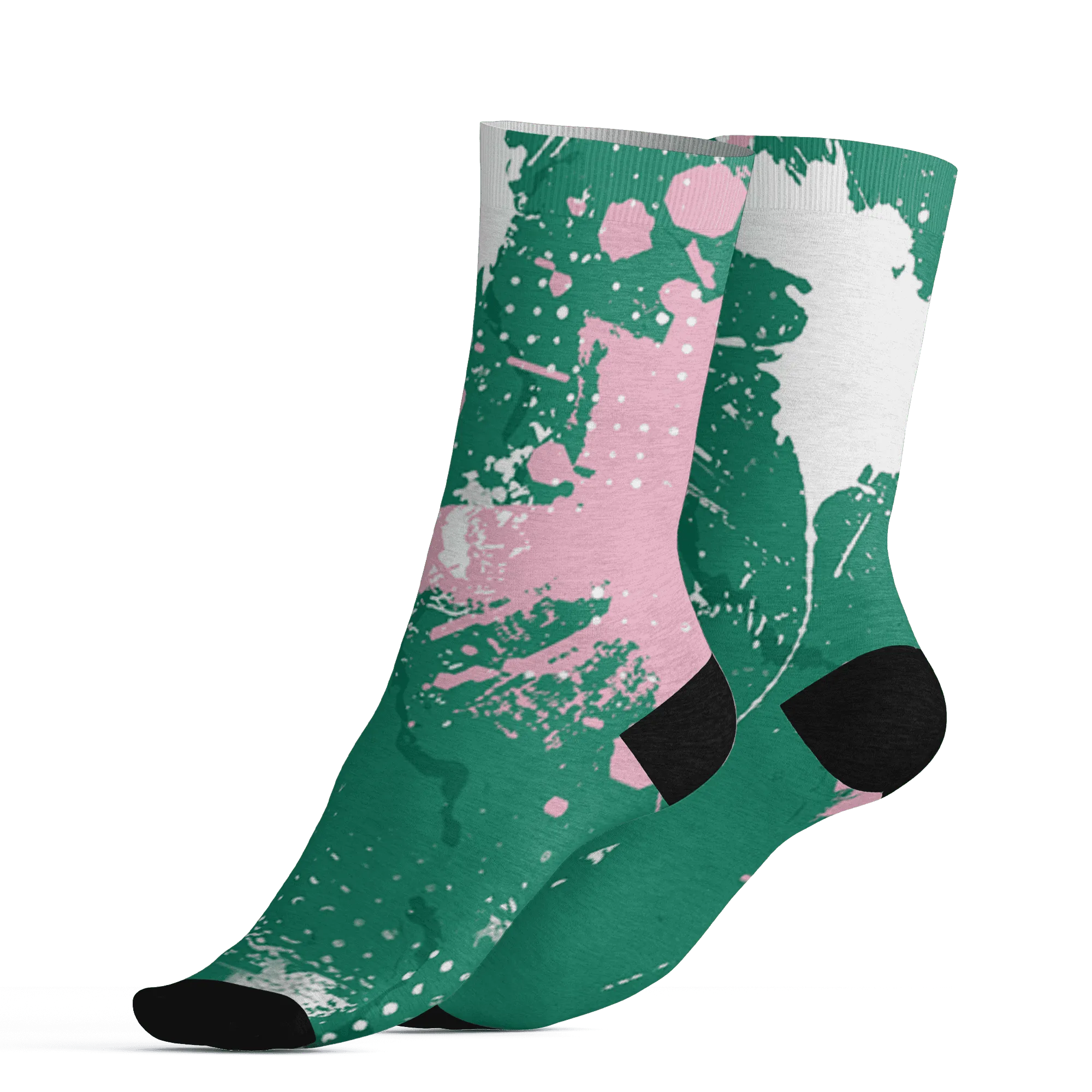 Dunk-Pink-Malachite-Medium-Soft-Low-Sail-Socks-Match-Hustle-Move-In-Silence-3D