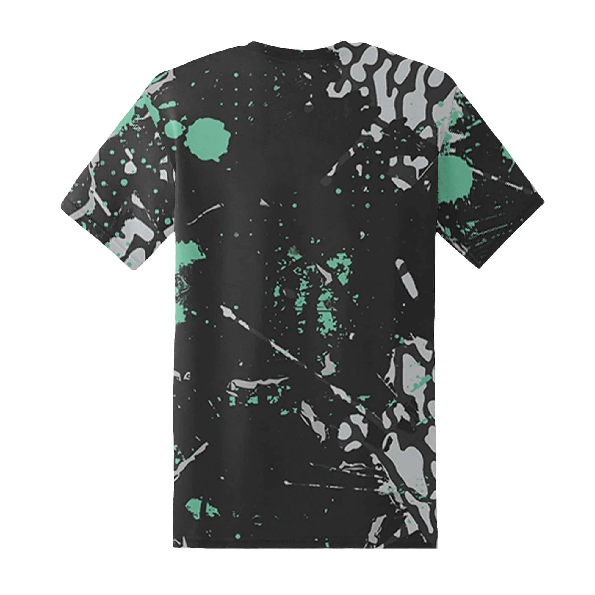 Green-Glow-3s-T-Shirt-Match-Hustle-Move-In-Silence-3D