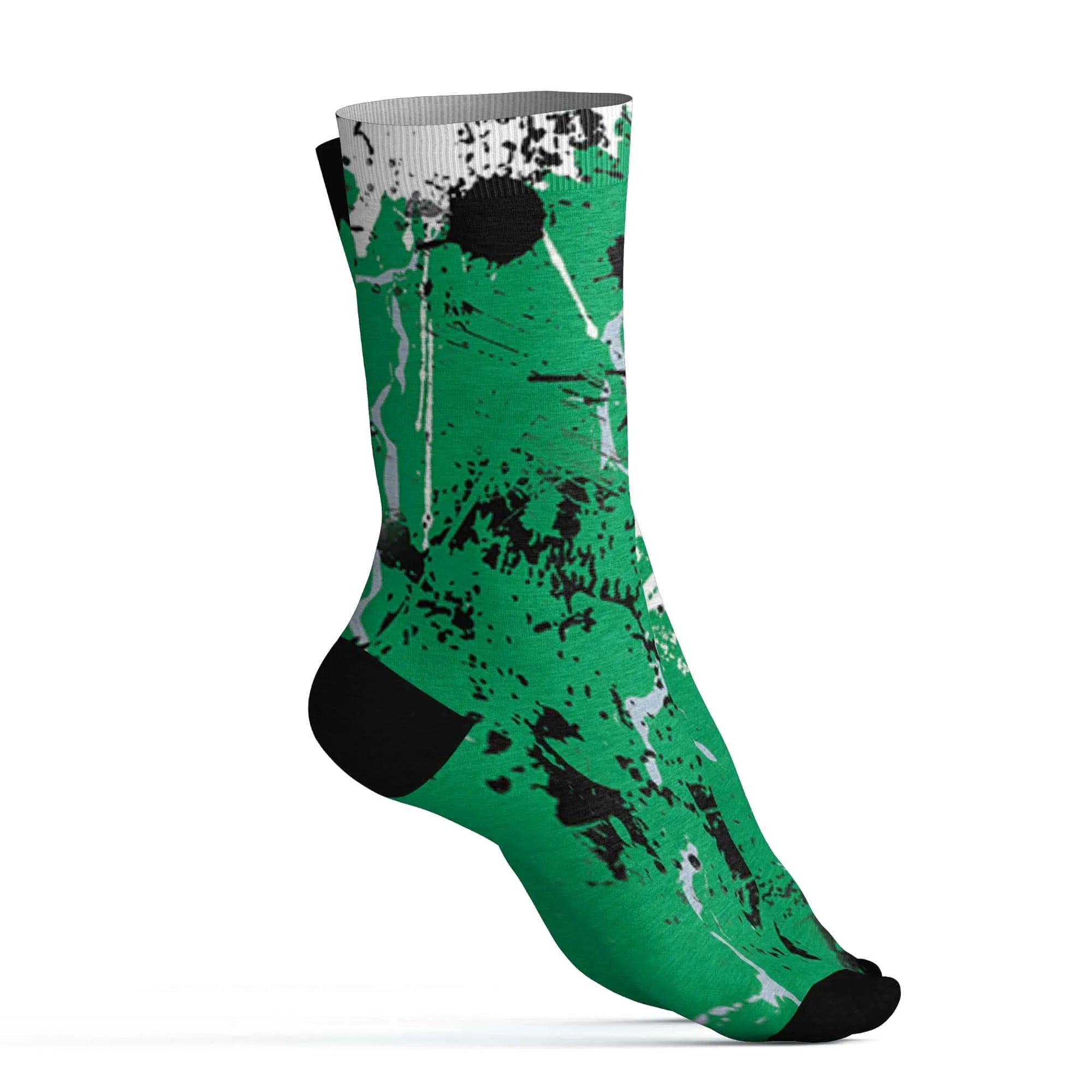 Lucky-Green-5s-Socks-Match-Hustle-Move-In-Silence-3D