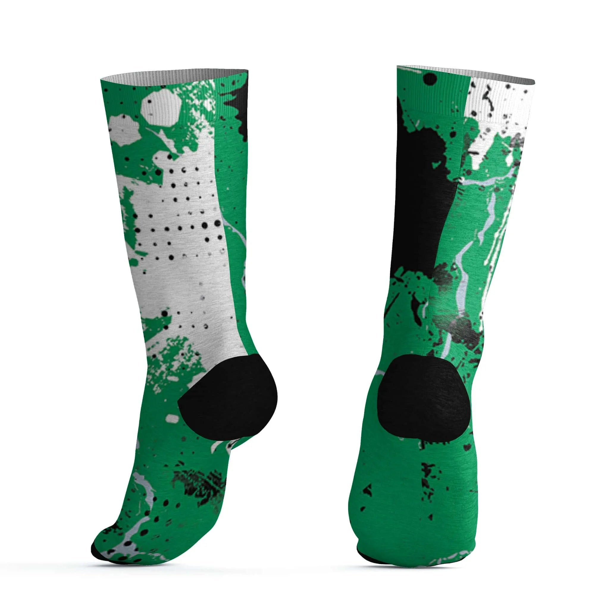 Lucky-Green-5s-Socks-Match-Hustle-Move-In-Silence-3D