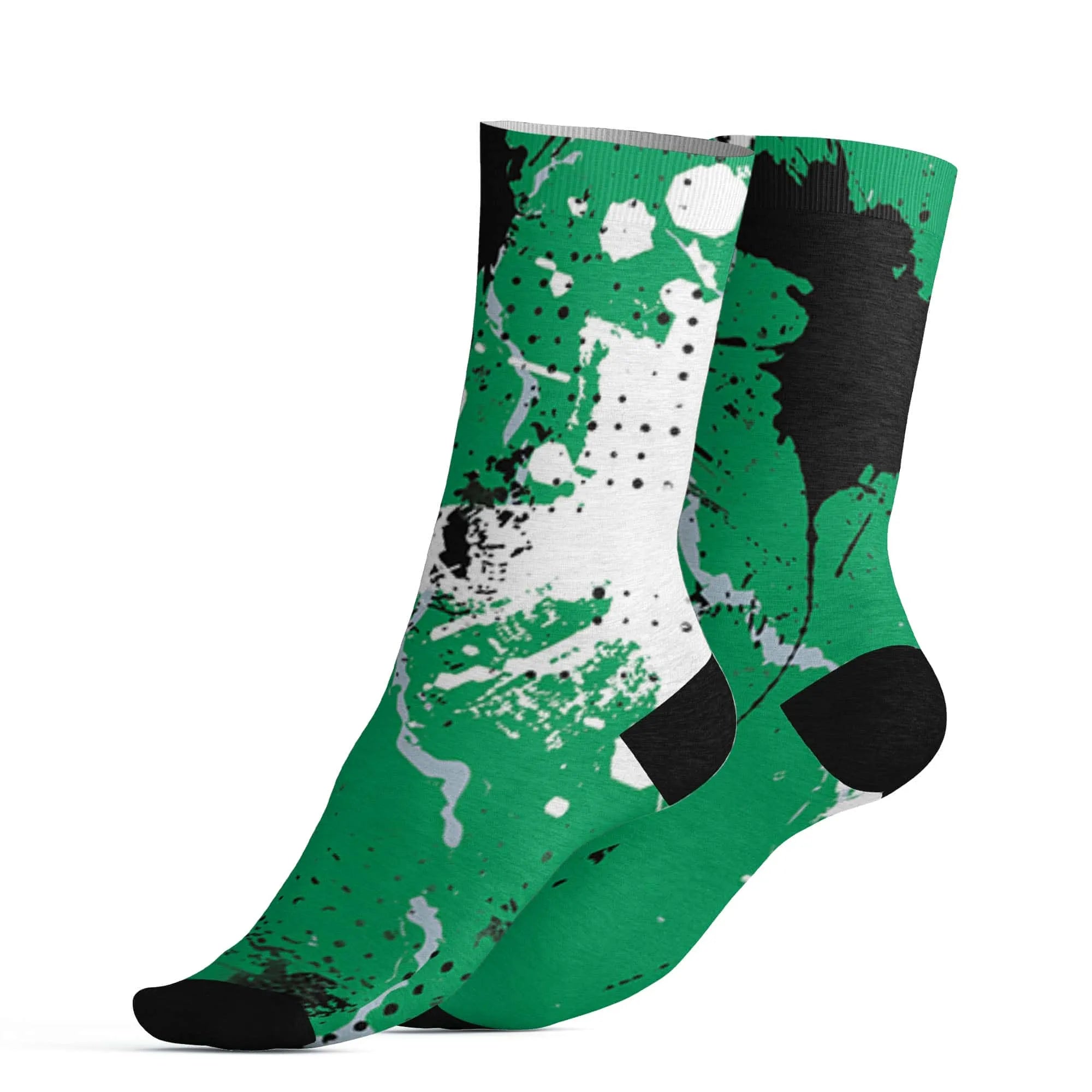Lucky-Green-5s-Socks-Match-Hustle-Move-In-Silence-3D