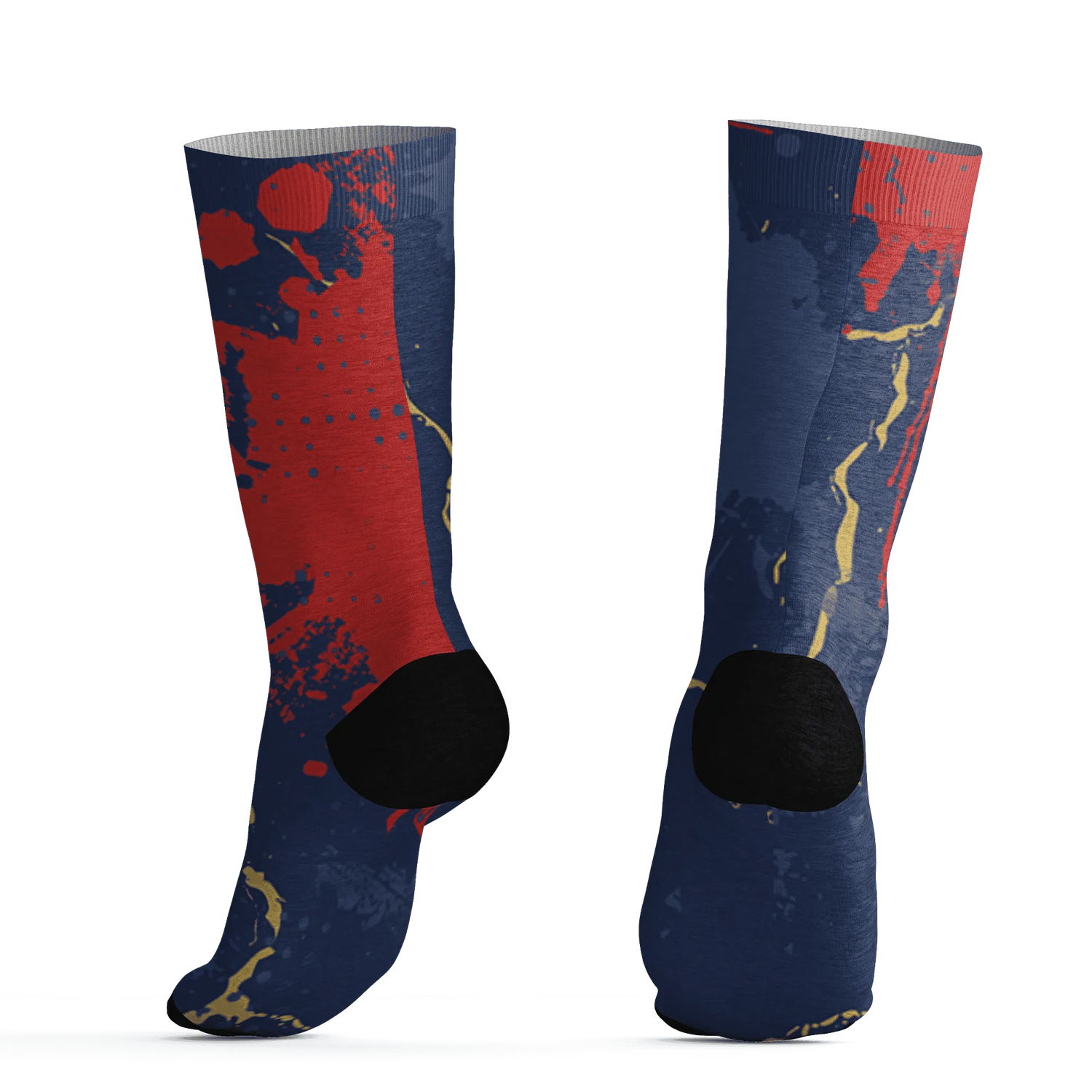 VaporMax-Air-Plus-Midnight-Navy-Gold-Black-Socks-Match-Hustle-Move-In-Silence-3D