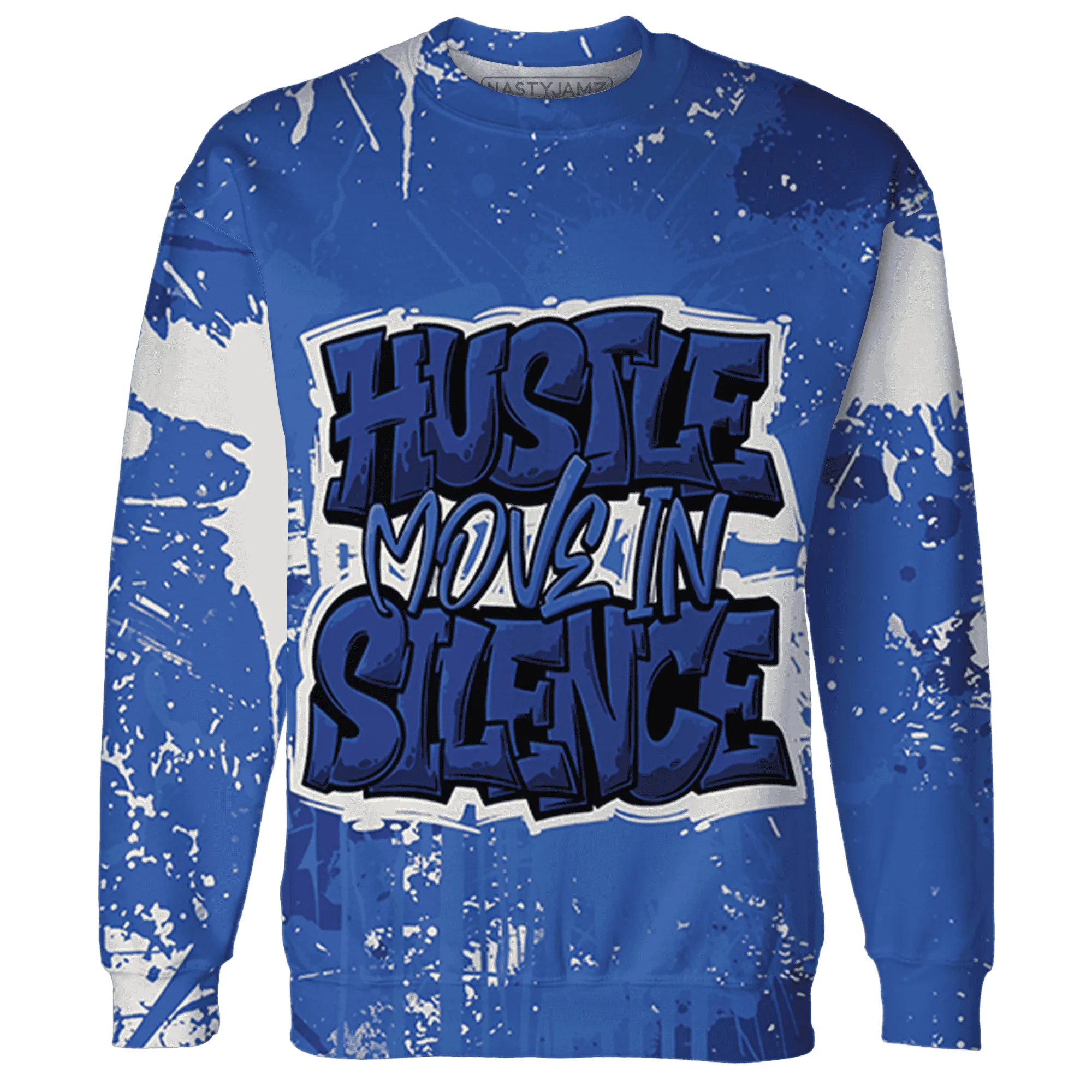 VaporMax-Game-Royal-Blue-Sweatshirt-Match-Hustle-Move-In-Silence-3D