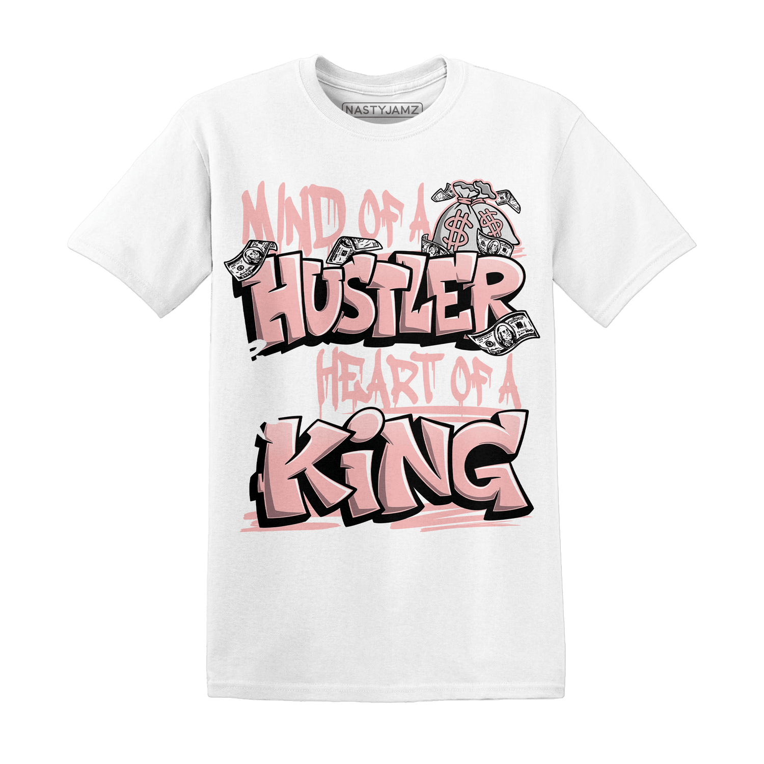 Low Legend Pink 11s T Shirt Match Hustler Heart King - NastyJamz