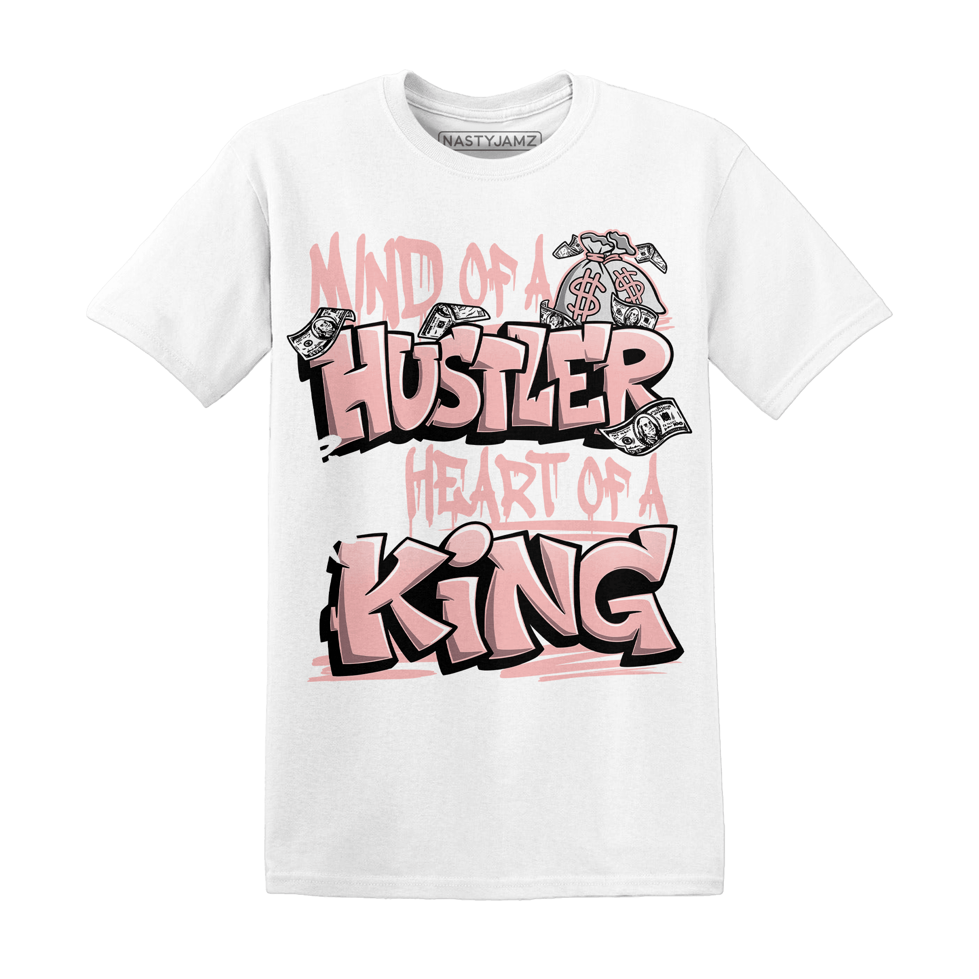 Low Legend Pink 11s T Shirt Match Hustler Heart King - NastyJamz