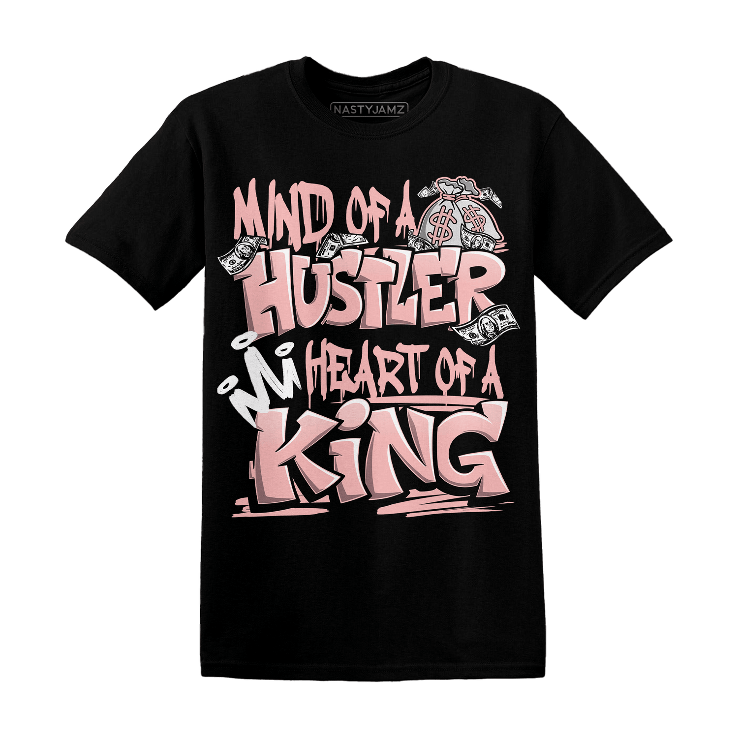 Low Legend Pink 11s T Shirt Match Hustler Heart King - NastyJamz