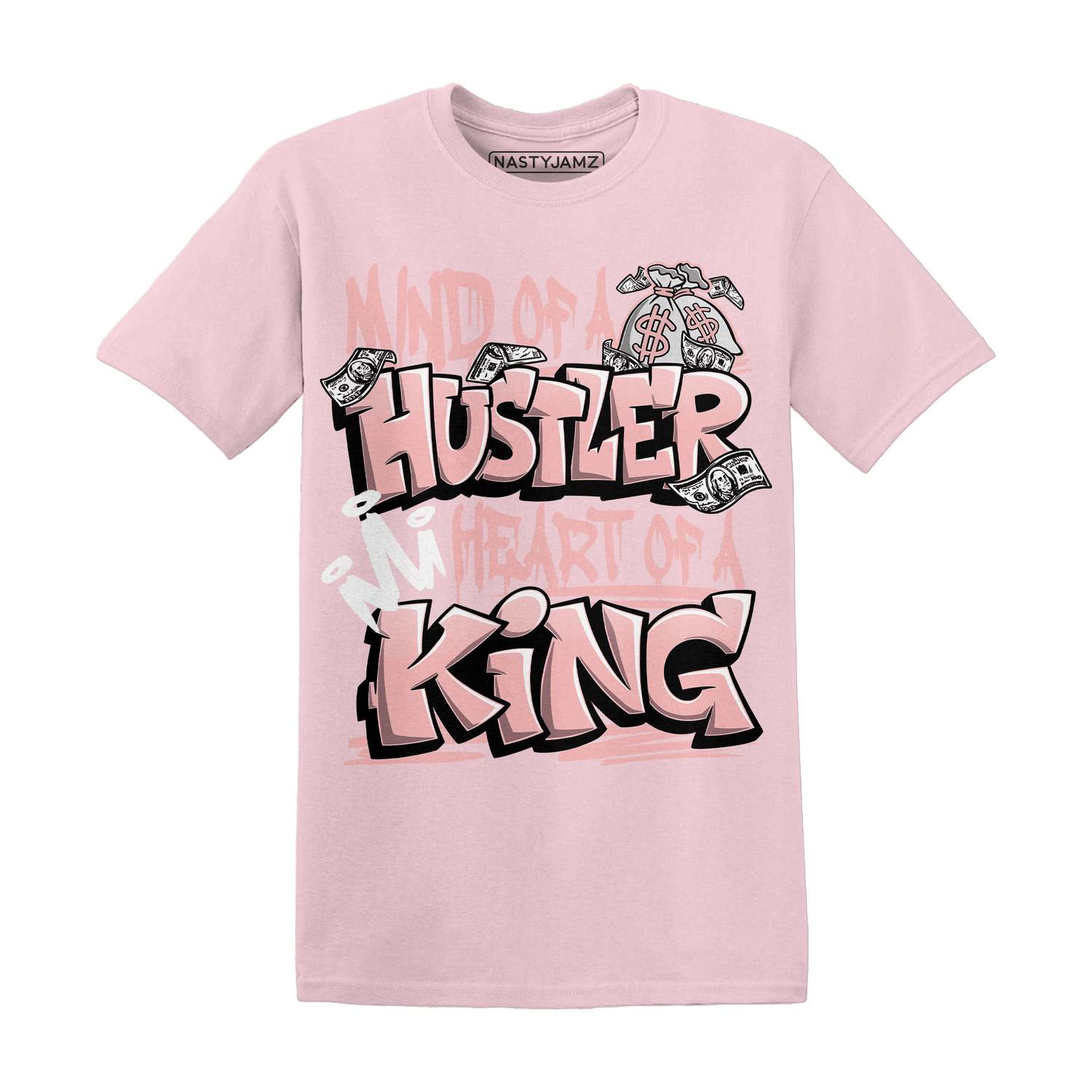 Low Legend Pink 11s T Shirt Match Hustler Heart King - NastyJamz