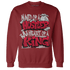 Retro Red Taxi 12s Sweatshirt Match Hustler Heart King - NastyJamz