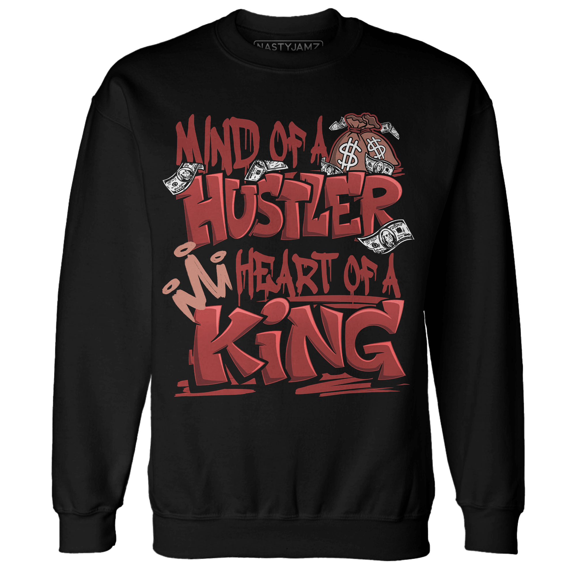 Dune Red 13s Sweatshirt Match Hustler Heart King - NastyJamz
