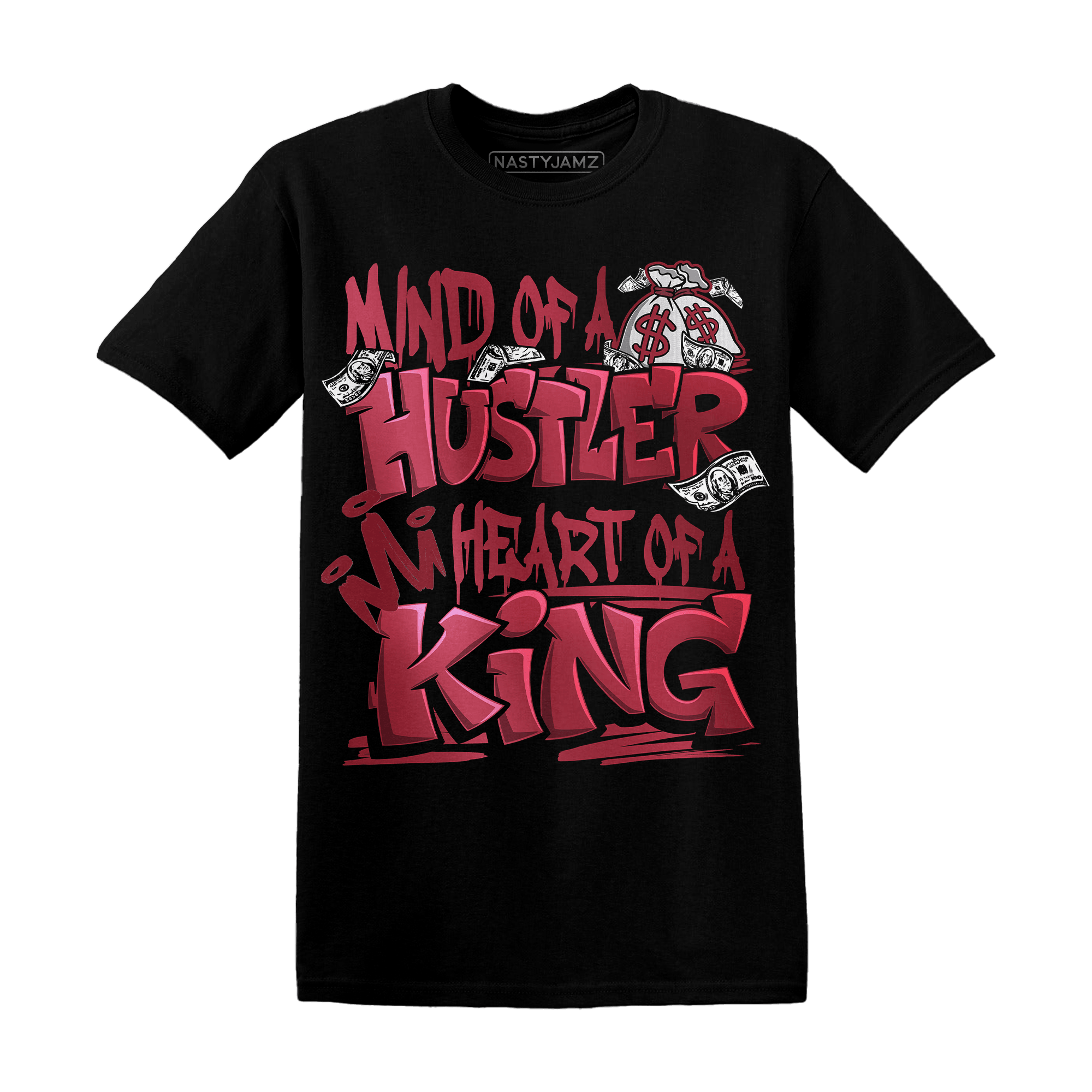 High 85 Metallic Burgundy 1s T Shirt Match Hustler Heart King - NastyJamz