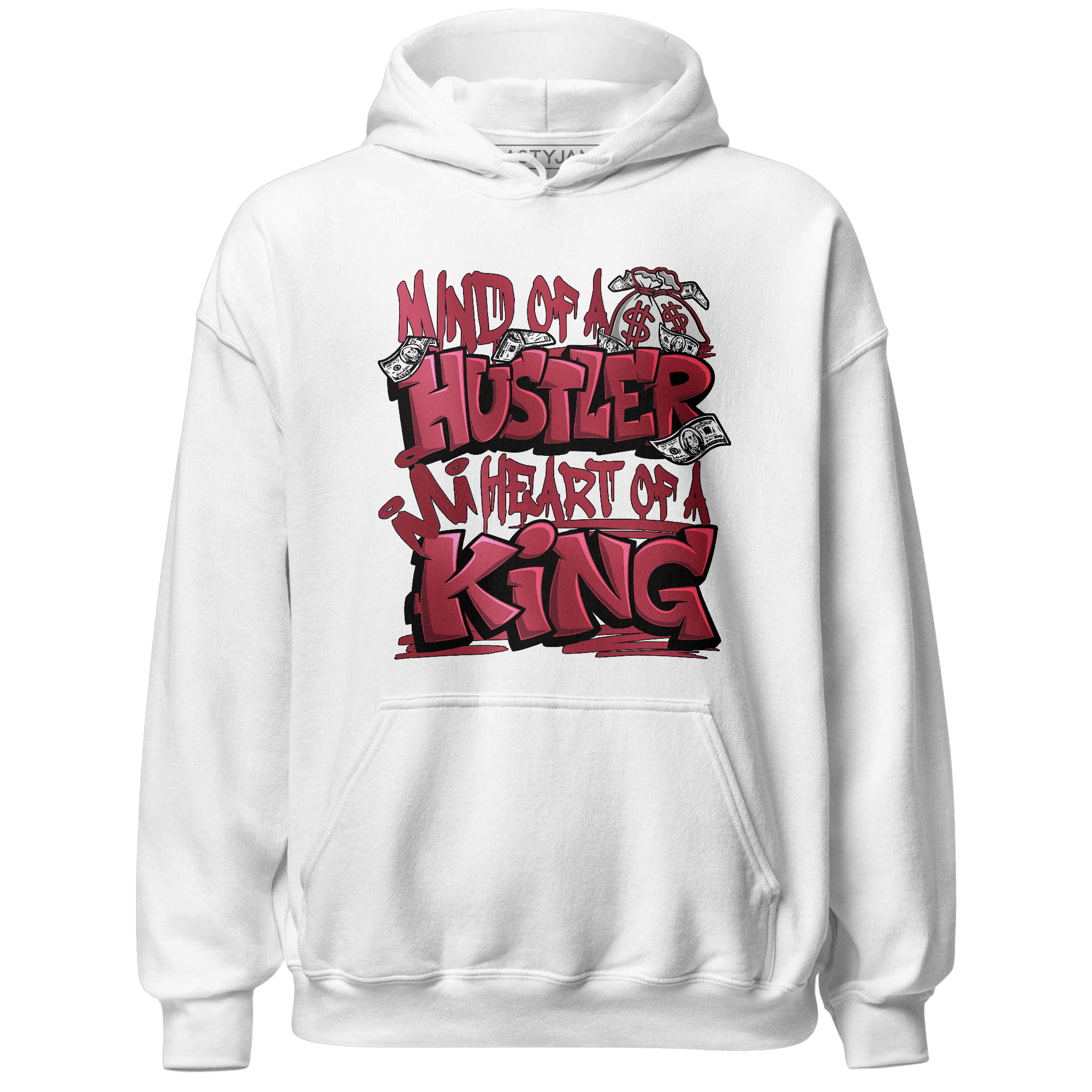 High 85 Metallic Burgundy 1s Hoodie Match Hustler Heart King - NastyJamz