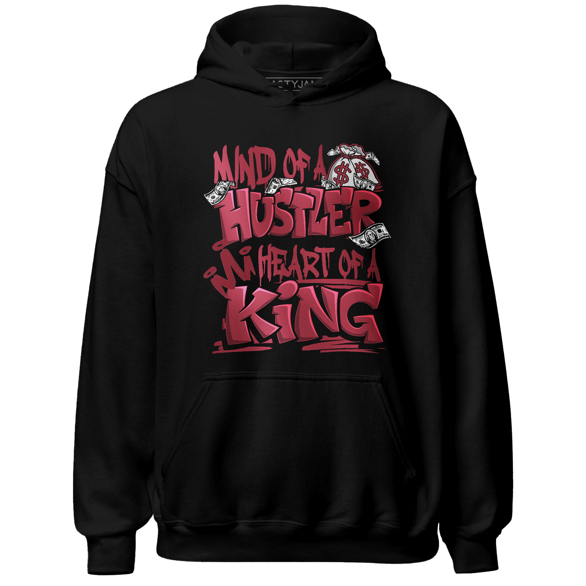 High 85 Metallic Burgundy 1s Hoodie Match Hustler Heart King - NastyJamz