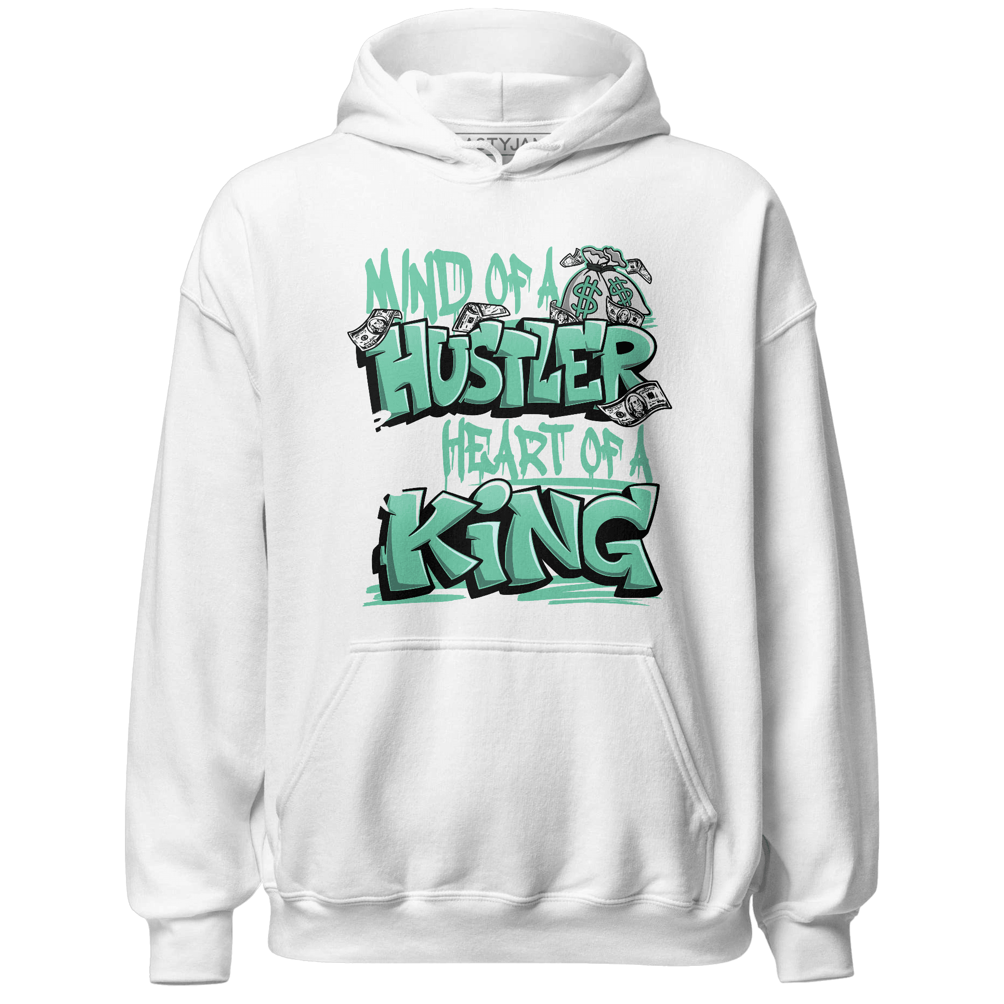 High OG Green Glow 1s Hoodie Match Hustler Heart King - NastyJamz