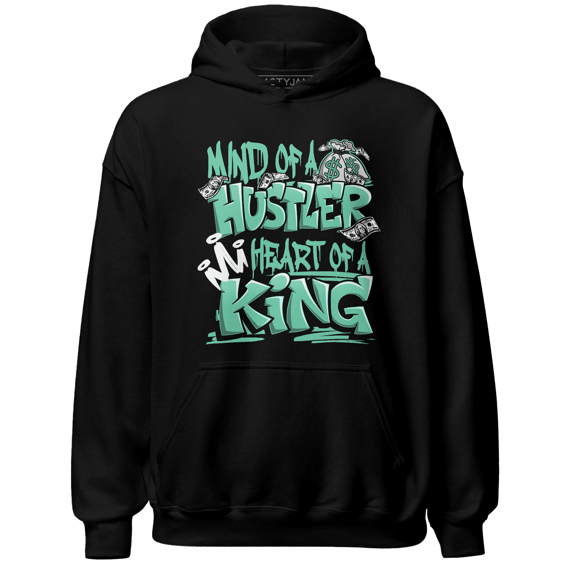 High OG Green Glow 1s Hoodie Match Hustler Heart King - NastyJamz