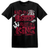 High White Team Red 1s T Shirt Match Hustler Heart King - NastyJamz