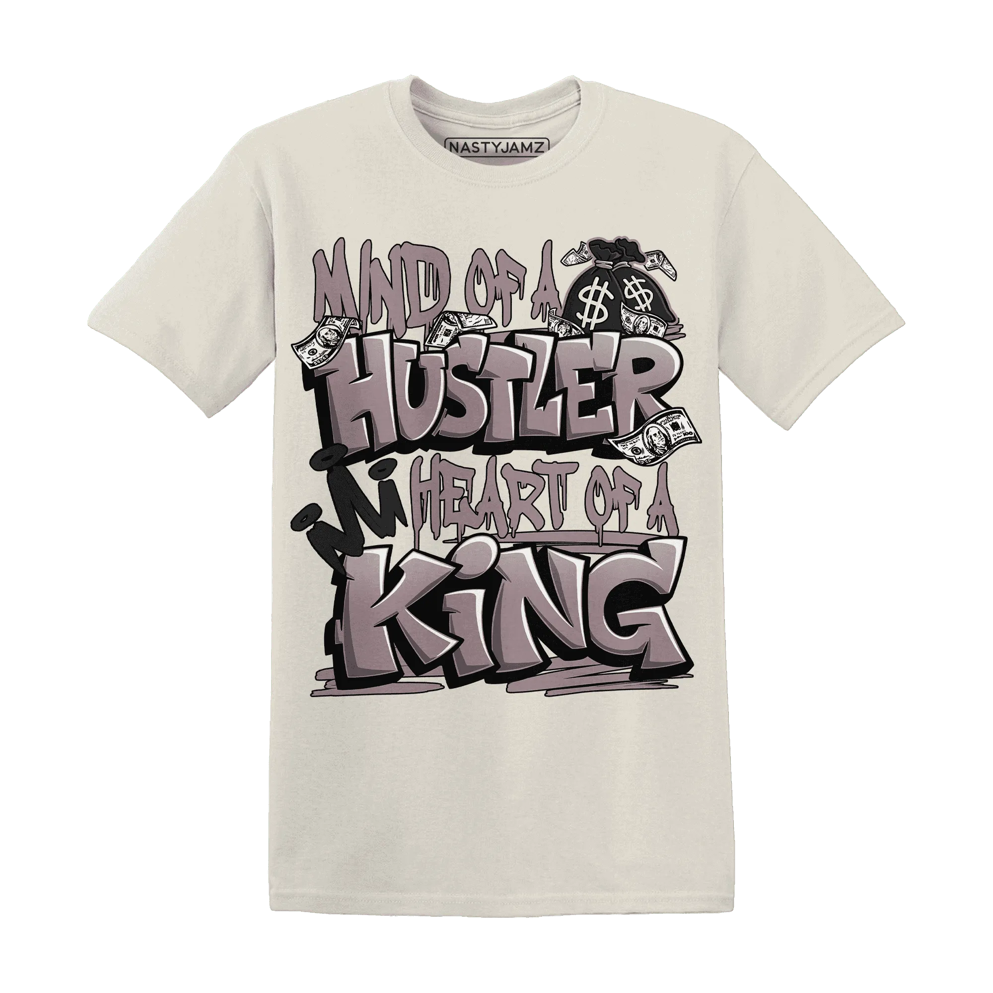 NastyJamz-Black-Violet-Ore-3s-T-Shirt-Match-Hustler-Heart-King