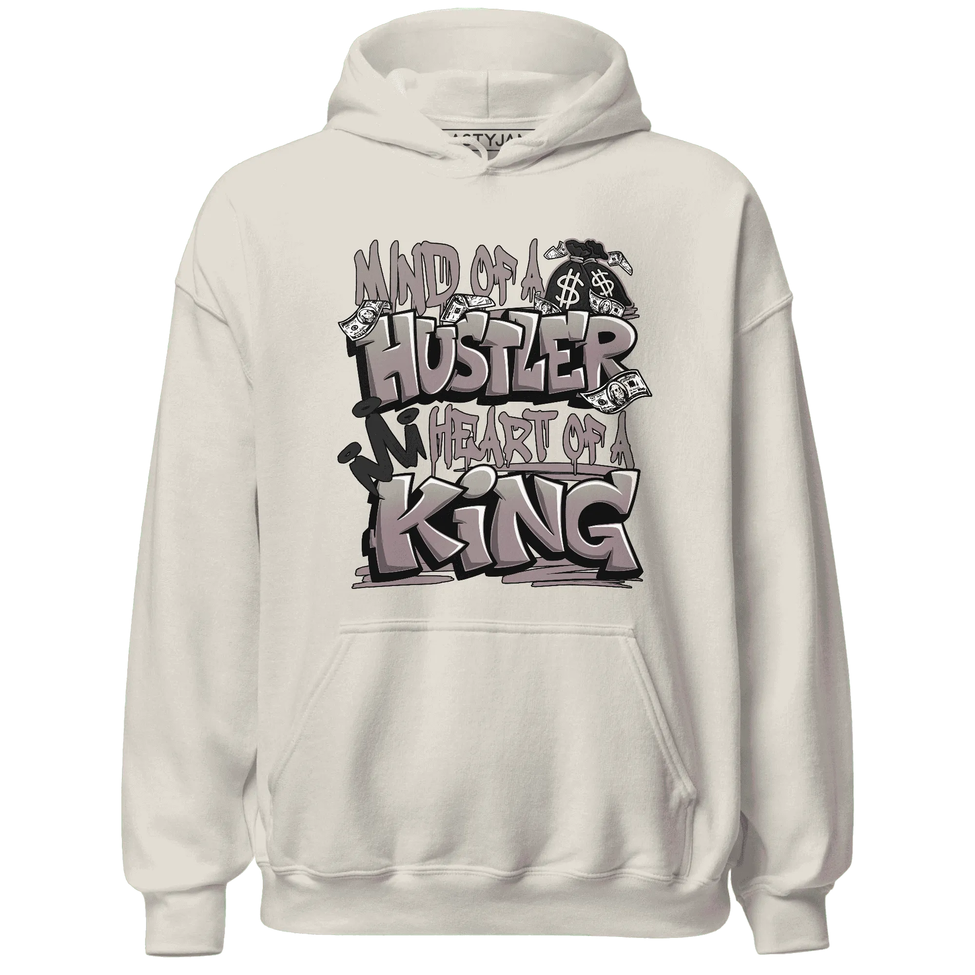 NastyJamz-Black-Violet-Ore-3s-Hoodie-Match-Hustler-Heart-King