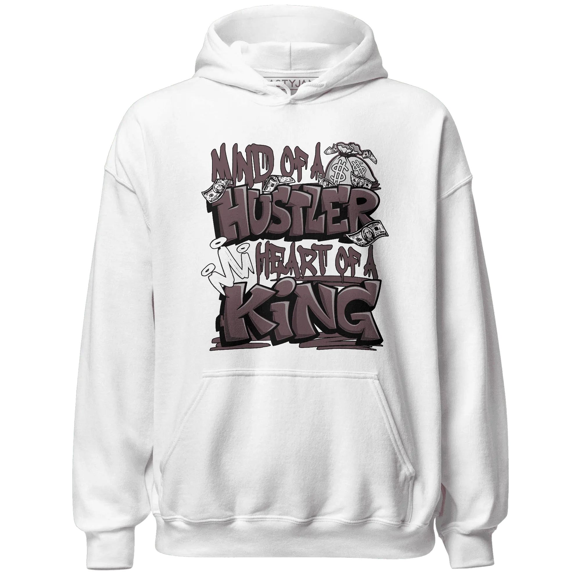 NastyJamz-Burgundy-Crush-3s-Hoodie-Match-Hustler-Heart-King