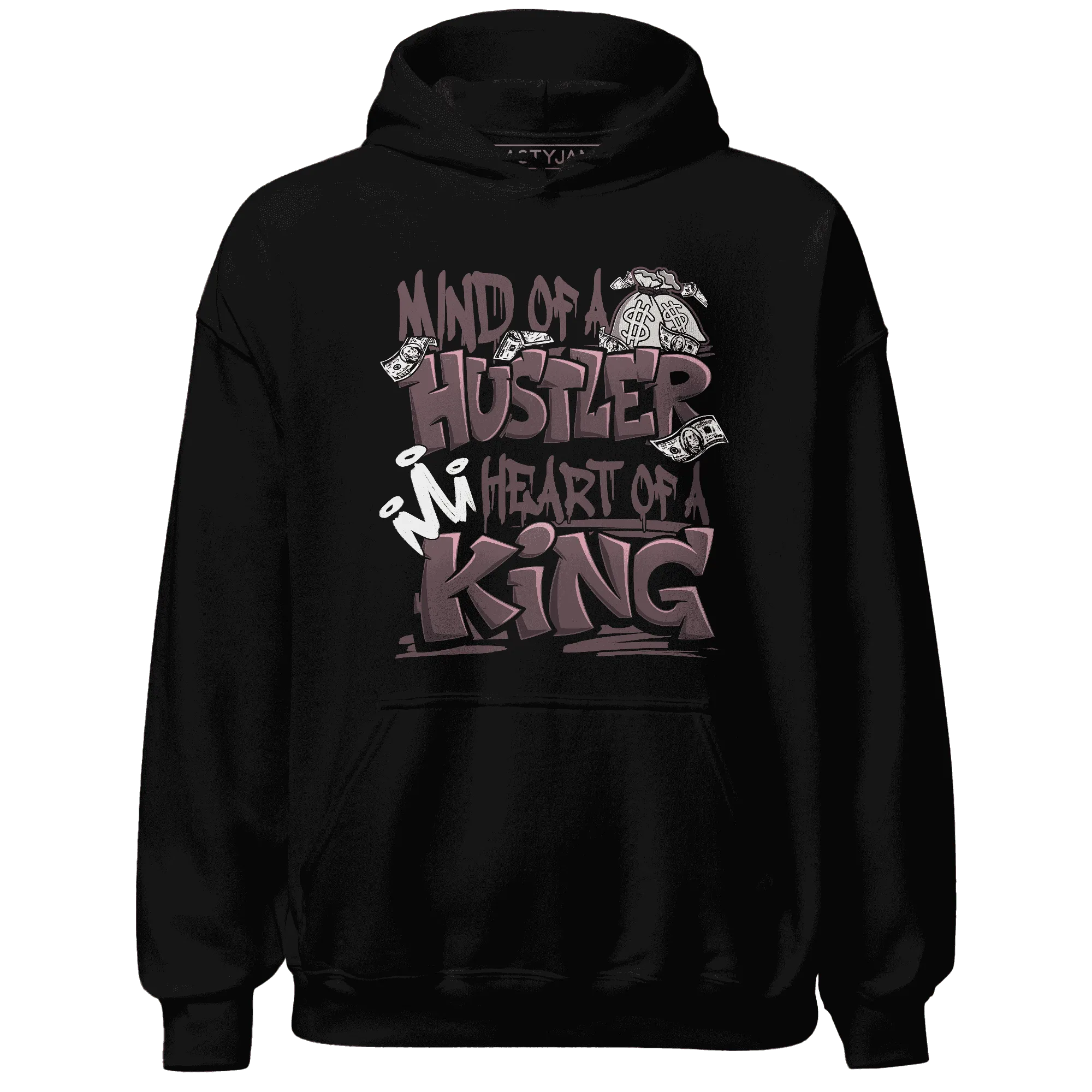 NastyJamz-Burgundy-Crush-3s-Hoodie-Match-Hustler-Heart-King