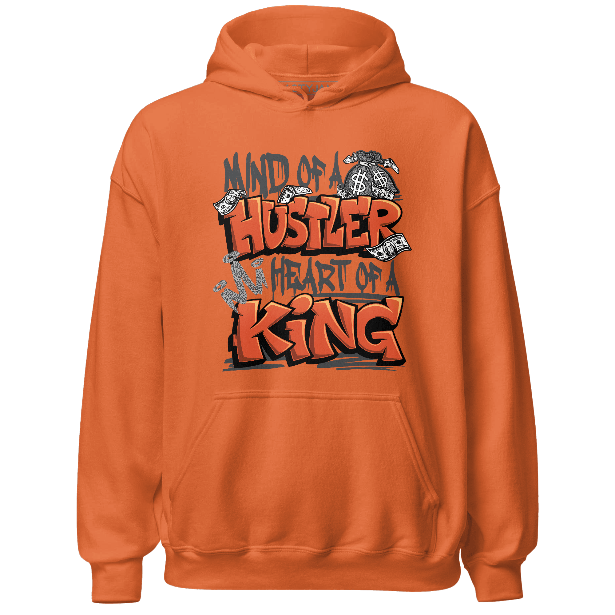 Georgia Peach 3s Hoodie Match Hustler Heart King - NastyJamz
