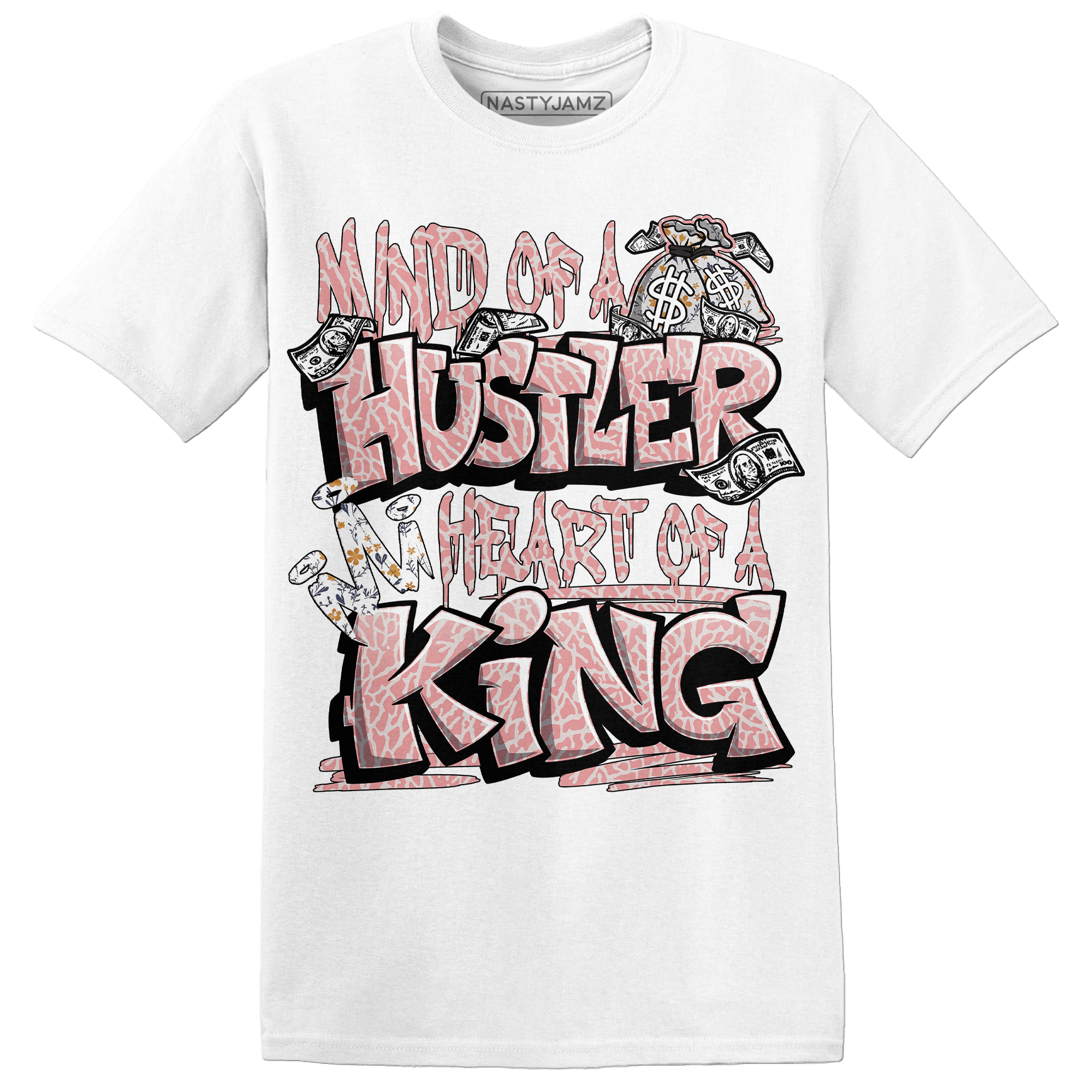 Red Stardust 3s T Shirt Match Hustler Heart King - NastyJamz